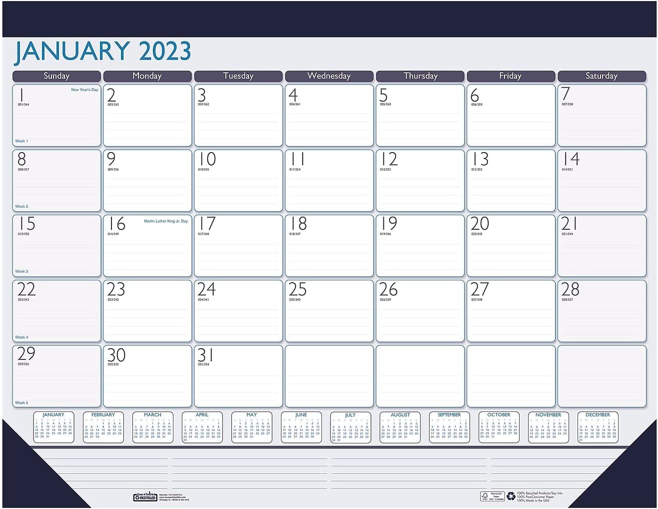 House of Doolittle 2023 Monthly Desk Pad Calendar, Contempo, 22 x 17 Inches, January - December (HOD151-23) 1 61BpD0 nLML. AC SL1500 - northernschoolofshiatsu.co.uk