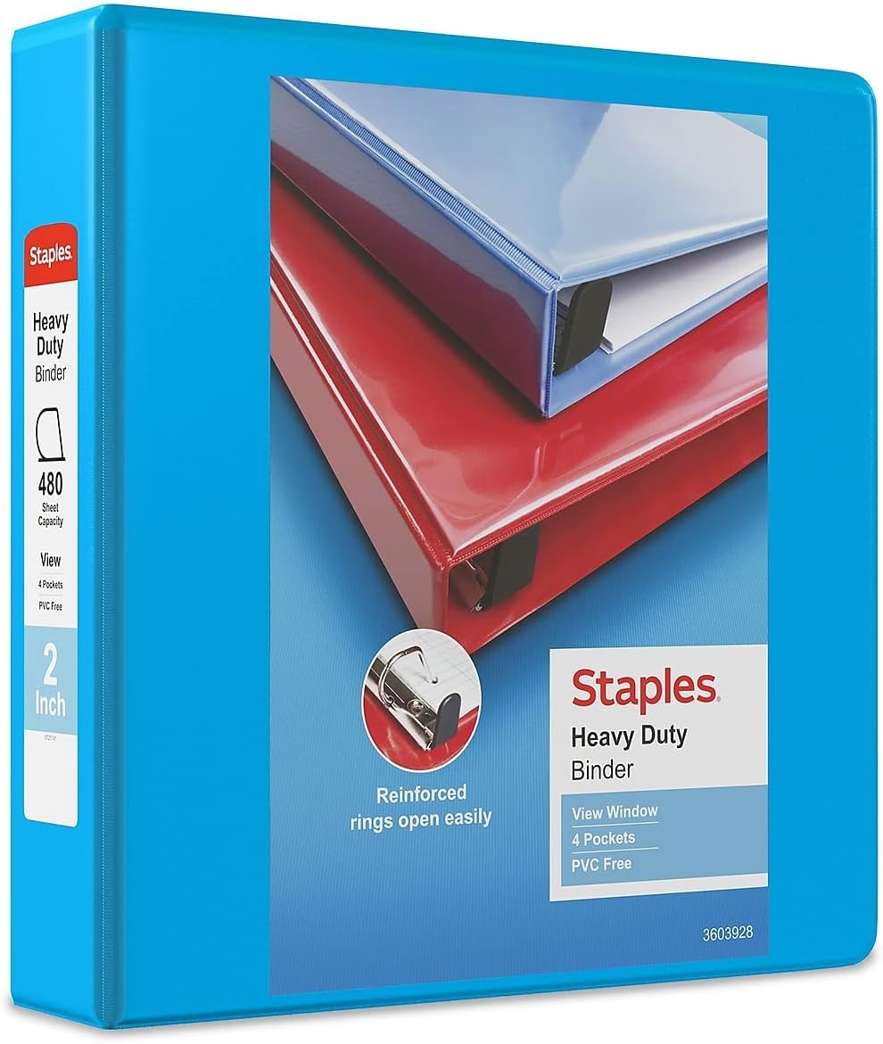 Staples 976049 Heavy-Duty 4-Inch D 3-Ring View Binder Navy Blue (26372) 210 61C1UbhDtrL. AC SL1500 - northernschoolofshiatsu.co.uk