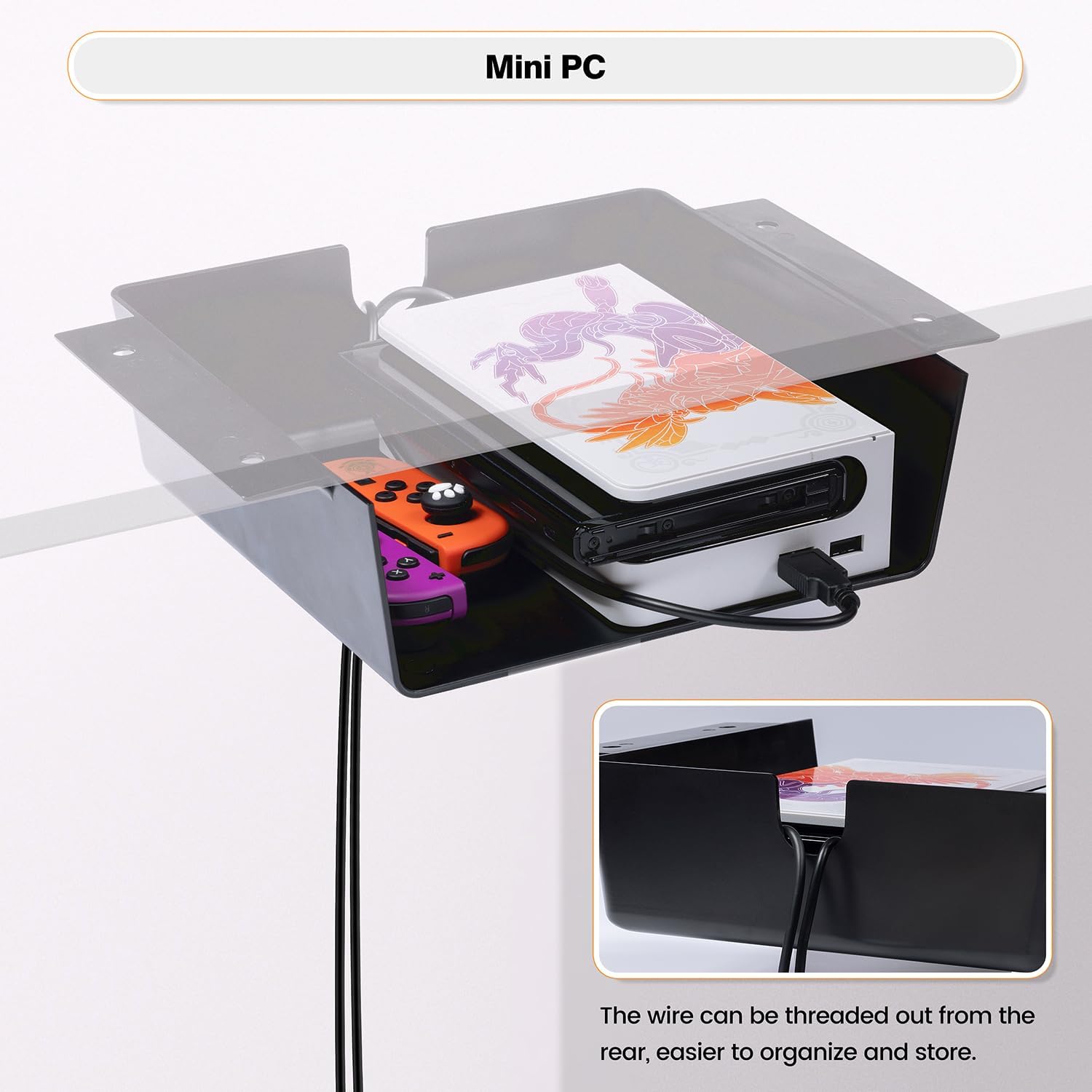 1 Pack Adhesive Under Desk Hanging Shelf Mount Drawer Organizer, Attachable Plastic Under Desk Storage Tray for Standing Desks, Tables, Workstations, Gaming, Cabinet, Increase Storage Space - Black 7 61CJmHneEqL. AC SL1500 - northernschoolofshiatsu.co.uk