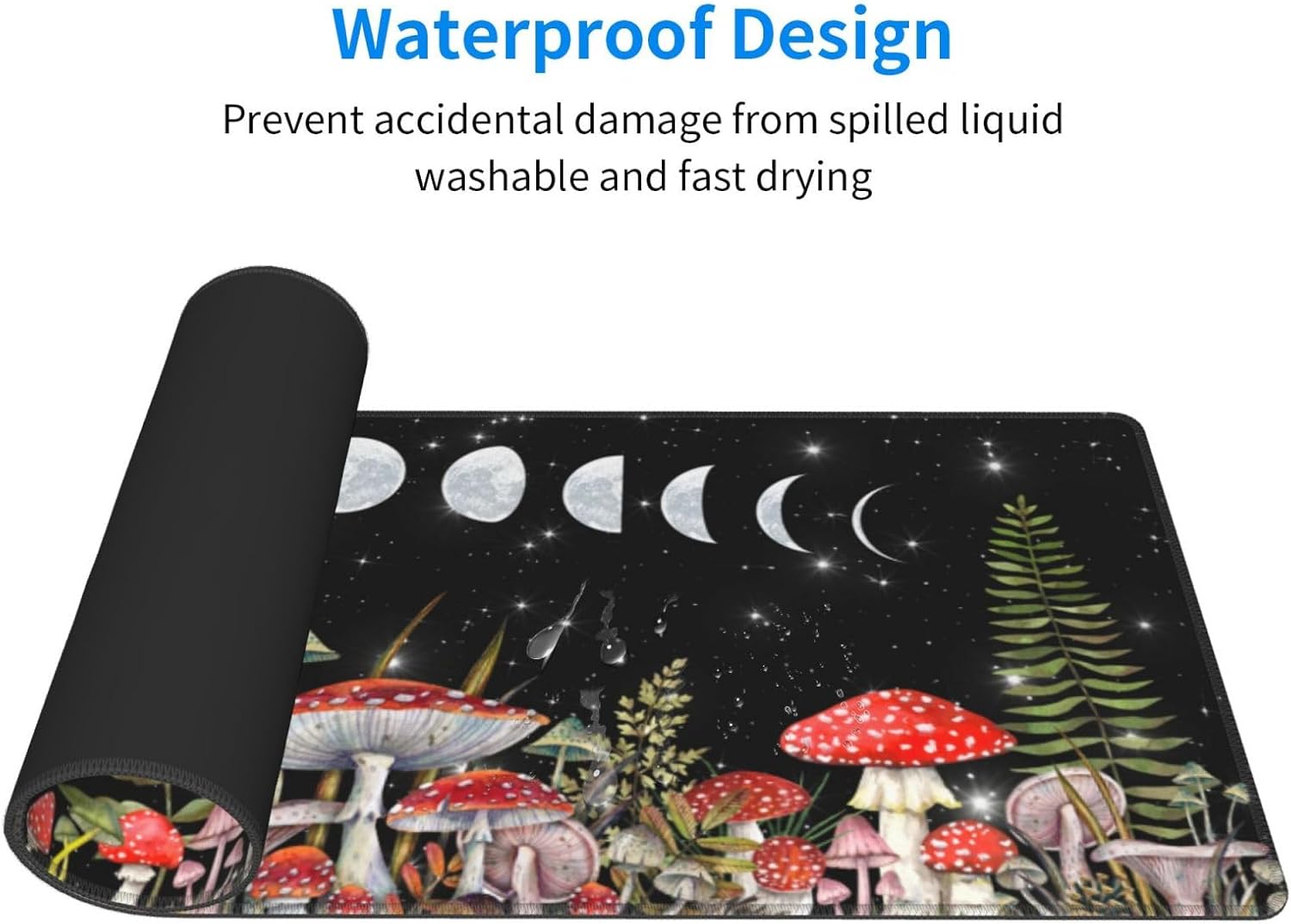 Moon Phase Flower Mushroom Star Mouse Pad 11.8x31.5 in Desk Accessories Big Extended Non-Slip Rubber Base Mousepad with Stitched Edges Gaming Pc Desktop Large Mouse Pad 6 61CuUAwW0cL. AC SL1500 - northernschoolofshiatsu.co.uk