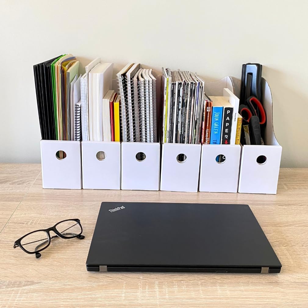 Evelots Magazine File Holder - Set of 6 Mandala - Office Desk Organizer - Sturdy Cardboard - New Upgraded Double Front Panel for More Stability - Full 4 Inch Wide - Easy Assemble 15 61CwMLNrBDL. AC SL1010 - northernschoolofshiatsu.co.uk