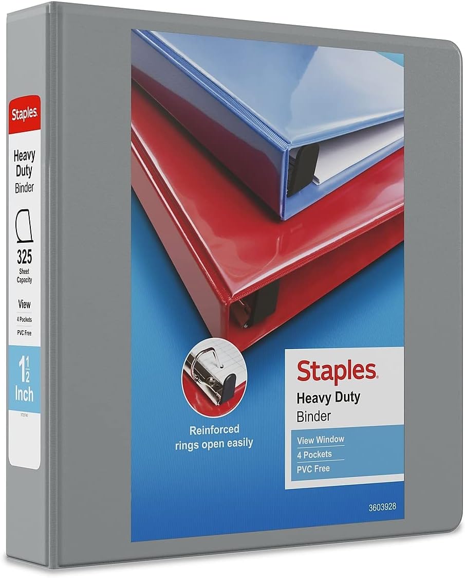 Staples 976049 Heavy-Duty 4-Inch D 3-Ring View Binder Navy Blue (26372) 150 61DRVVBymoL. AC SL1500 - northernschoolofshiatsu.co.uk