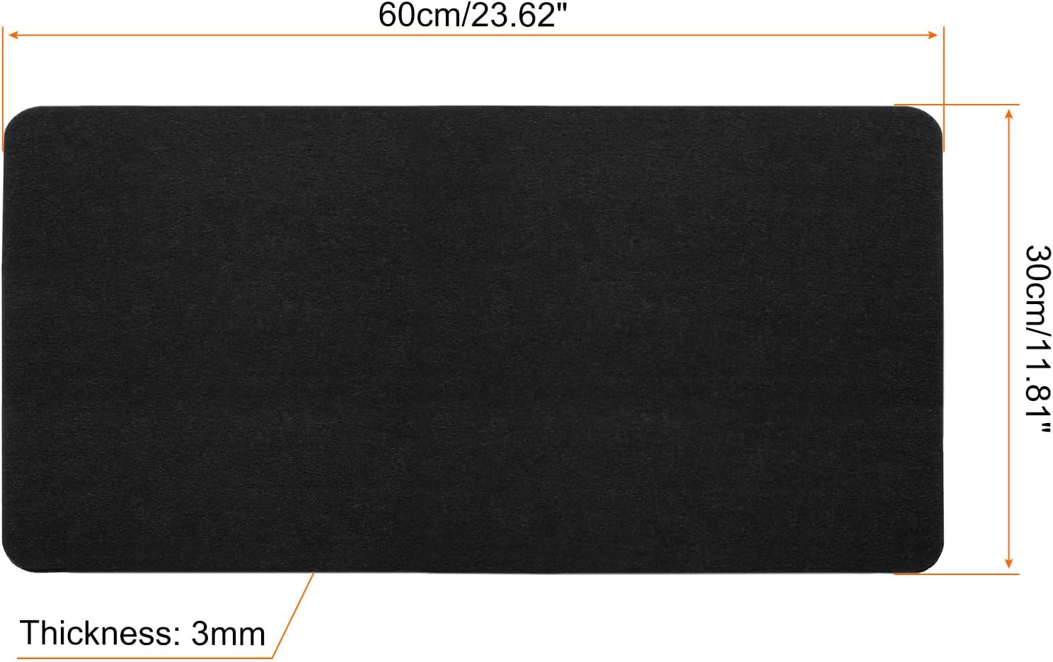 PATIKIL 24"x12" Desk Mat Protector, Felt Dual Side Desktop Pad Writing Mat for Office Home, Black 30 61DaSNRnhXL. AC SL1500 - northernschoolofshiatsu.co.uk