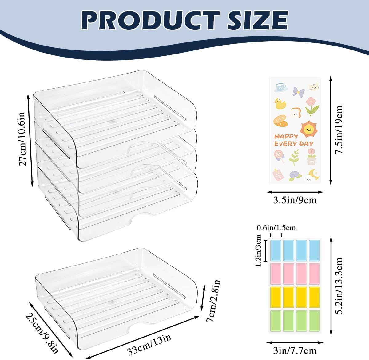 4 Pcs Paper Organizer Letter Tray for Desk, Stackable Clear File Organizer with Label and Sticker for Office, Acrylic Multipurpose A4 Size Paper Holder for Ipad Books Notes Magazine Receipts 2 61EWvmS9pzL. AC SL1200 - northernschoolofshiatsu.co.uk