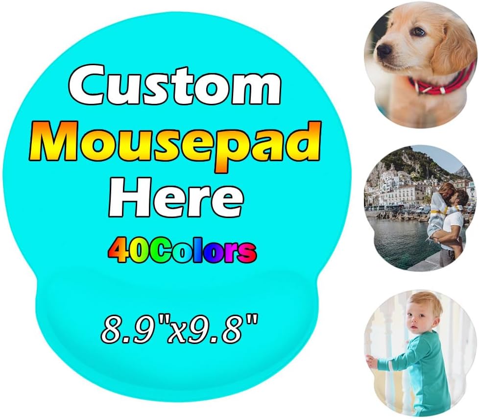 Personalized Wrist Rest Mouse Pad, Add Your Photo, Text, Logo or Art Design, Custom Your own Customized Gaming, Office Mousepad, Black, 7.6-9 34 61FGPlISwLL. AC SL1000 - northernschoolofshiatsu.co.uk