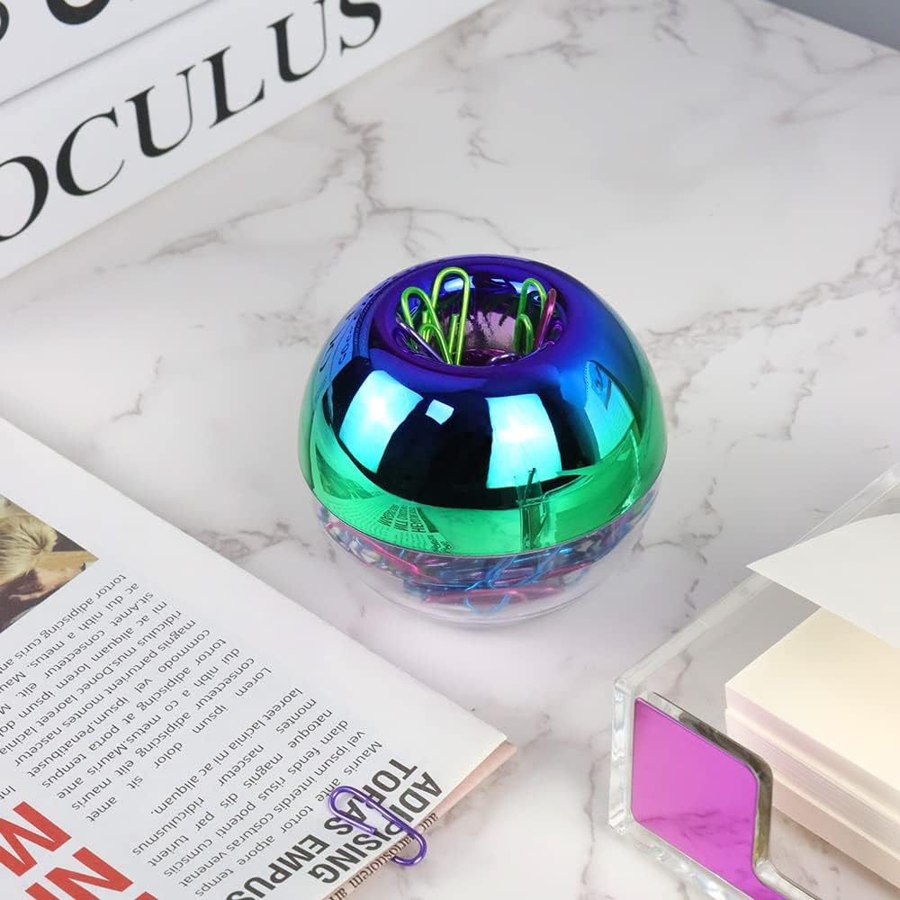 Rainbow Paper Clips Holder Medium Holographic Paper Clip Dispensers 100pcs 28mm Colorful Paperclips for Desk Organizer Accessories (Rainbow) 5 61FXT7g4wlL. AC SL1000 - northernschoolofshiatsu.co.uk