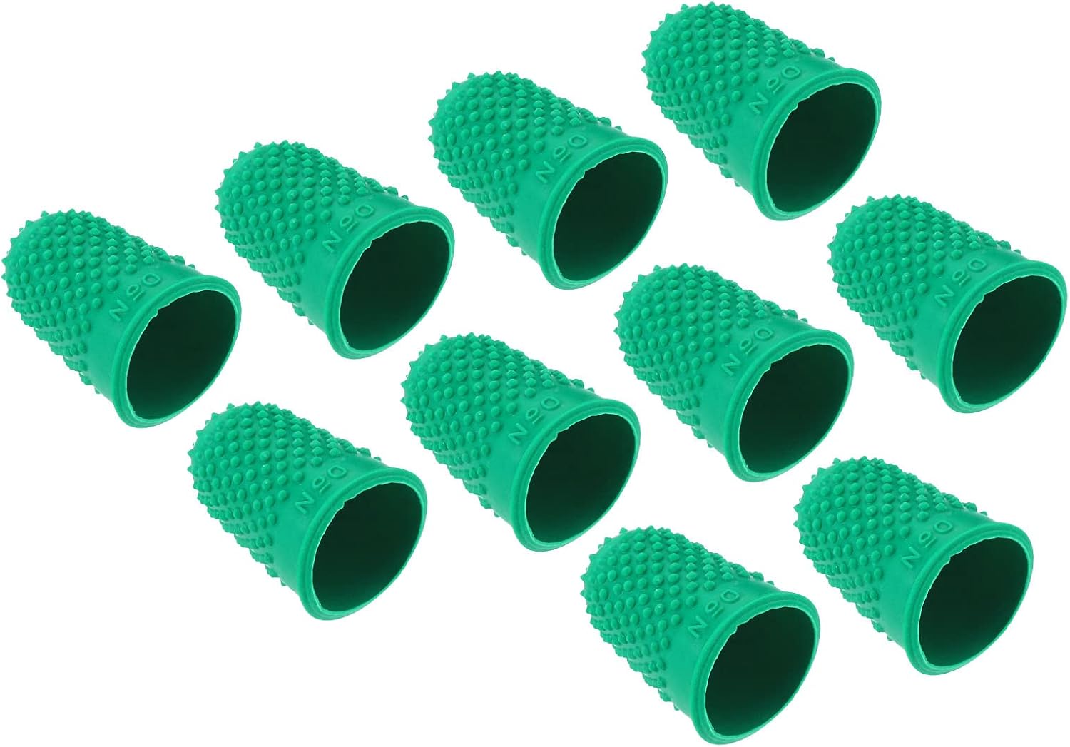 PATIKIL 0.71x1.14 Inch Rubber Finger Tips, 20 Pack Silicone Thumb Fingertip Protector Covers Guard Pads Thimble Grips for Office Counting Sewing, Blue Medium Size 11 - northernschoolofshiatsu.co.uk