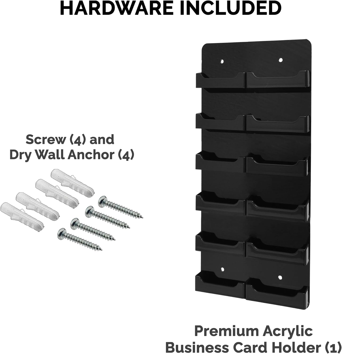 Marketing Holders Wall Business Card Holder with Hanging Hardware for 3.5" x 2" Gift Cards Clear Acrylic 4 Slot Display for Retail Stores and Tradeshows and Expos 49 61G EgzlGiL. AC SL1500 - northernschoolofshiatsu.co.uk