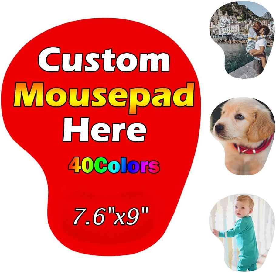 Personalized Wrist Rest Mouse Pad, Add Your Photo, Text, Logo or Art Design, Custom Your own Customized Gaming, Office Mousepad, Black, 7.6-9 1 61G0MgzfSpL. AC SL1000 - northernschoolofshiatsu.co.uk