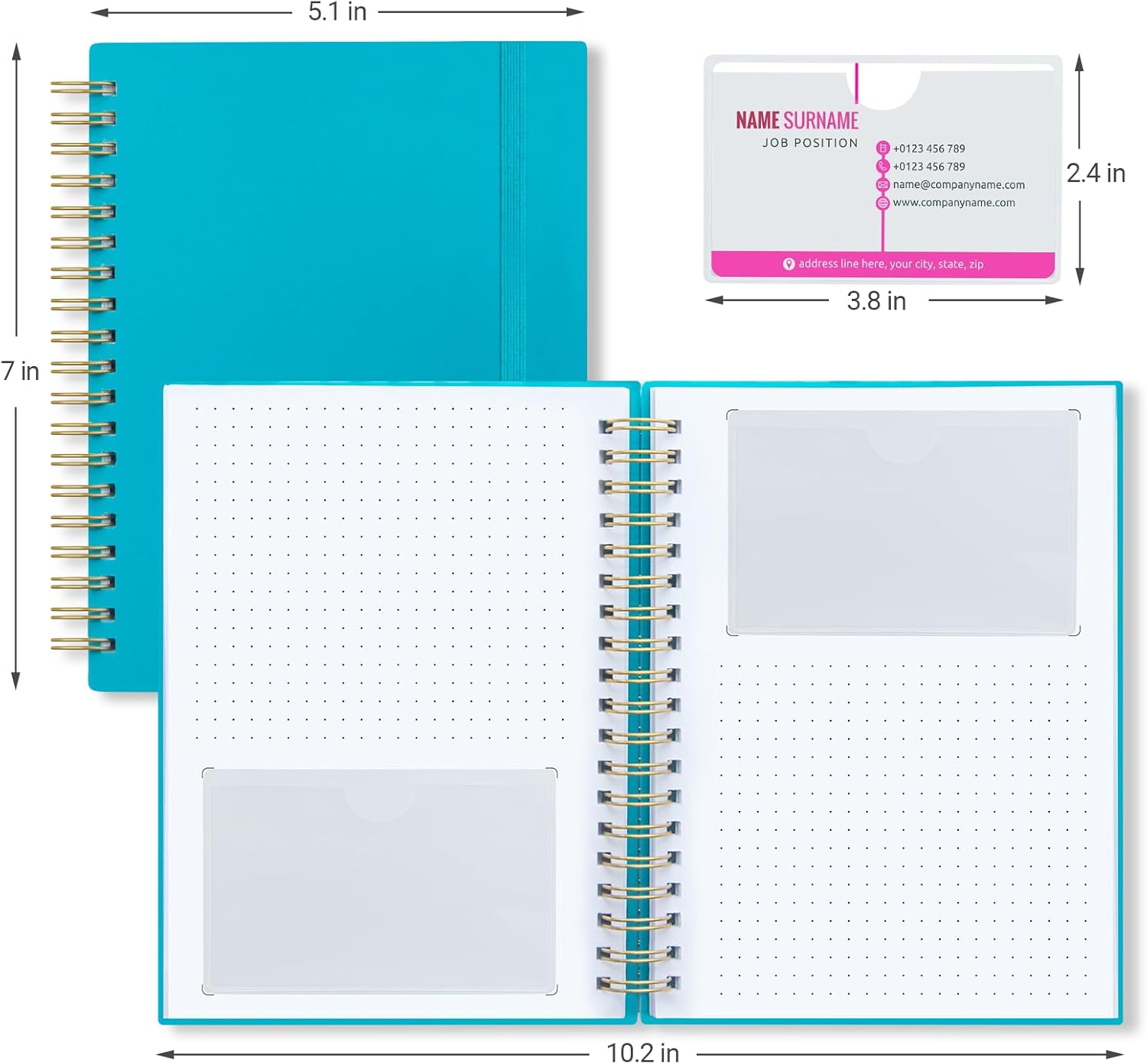OneSky Business Card Organizer, Credit Card Organizer, Large Notes Area for You to Record any Information about the Card, Suitable for Business/Credit/Gift Cards,etc.Capacity: 64 Cards (LAKE GREEN) 2 61G5TD8vkUL. AC SL1500 - northernschoolofshiatsu.co.uk