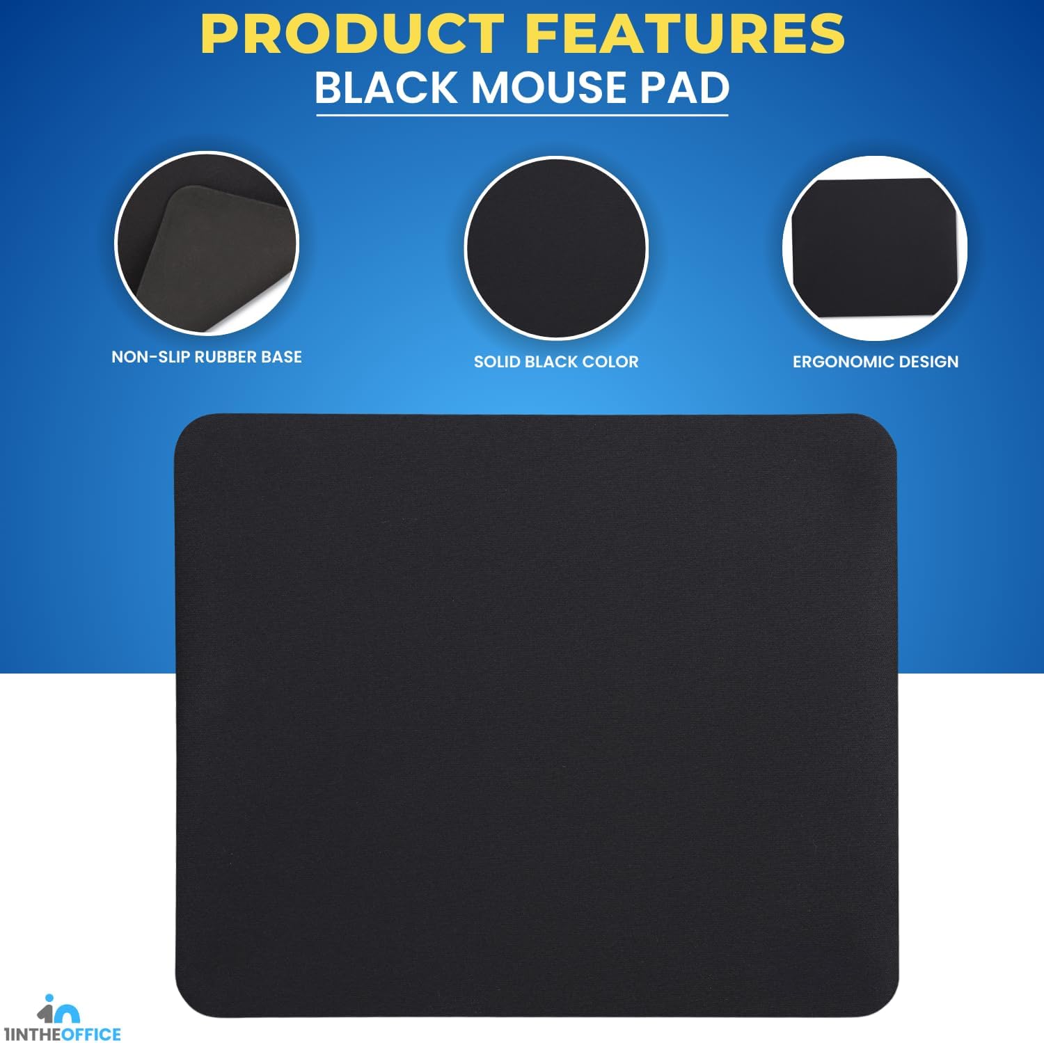 1InTheOffice Mouse Pad, 9" x 7.5", Black 3 61G5uHtaT5L. AC SL1500 - northernschoolofshiatsu.co.uk