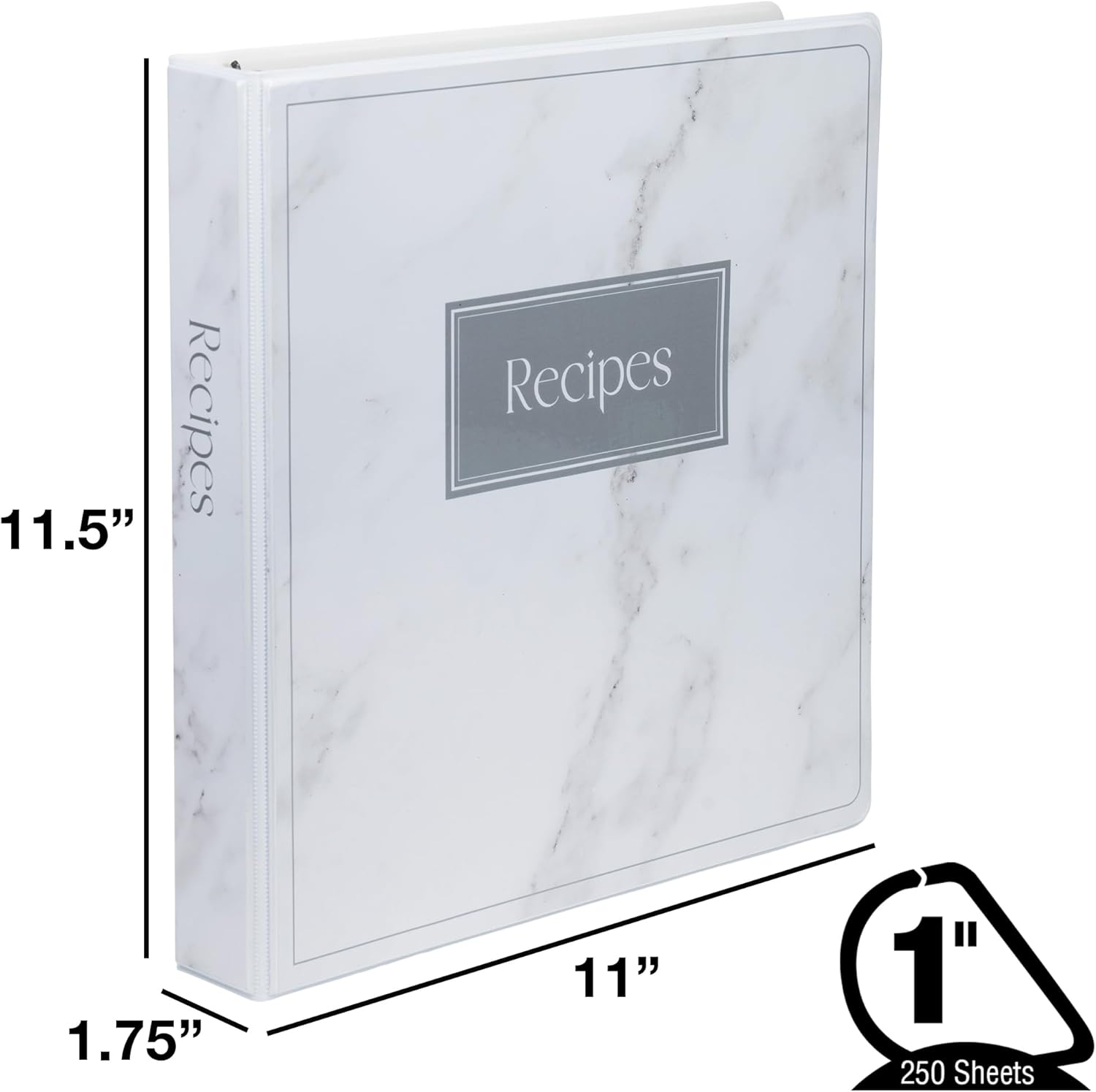 Samsill Recipe Binder Full Page 8.5 x 11 Kit, 1 Inch D-Ring, Marble Design 2 61GFAA90eCL. AC SL1500 - northernschoolofshiatsu.co.uk