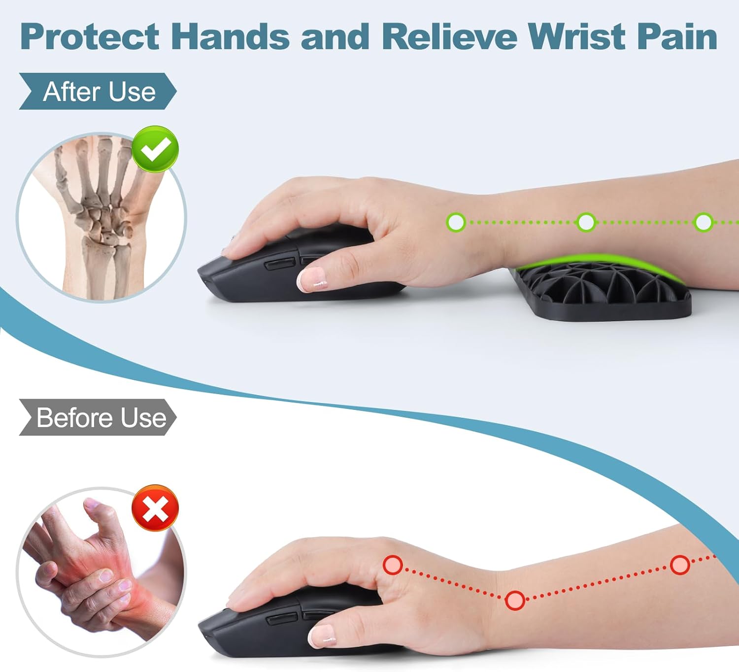 Gel Wrist Rests, Ergonomic Mouse Wrist Pad, Palm Support for Computer Mouse, Upgrade Longer and Wider, Cooling Soft Breathable Desk Wrist Support for Office, Studying, Gaming, 1 PC (Black) 7 61GU0r9hZtL. AC SL1500 - northernschoolofshiatsu.co.uk