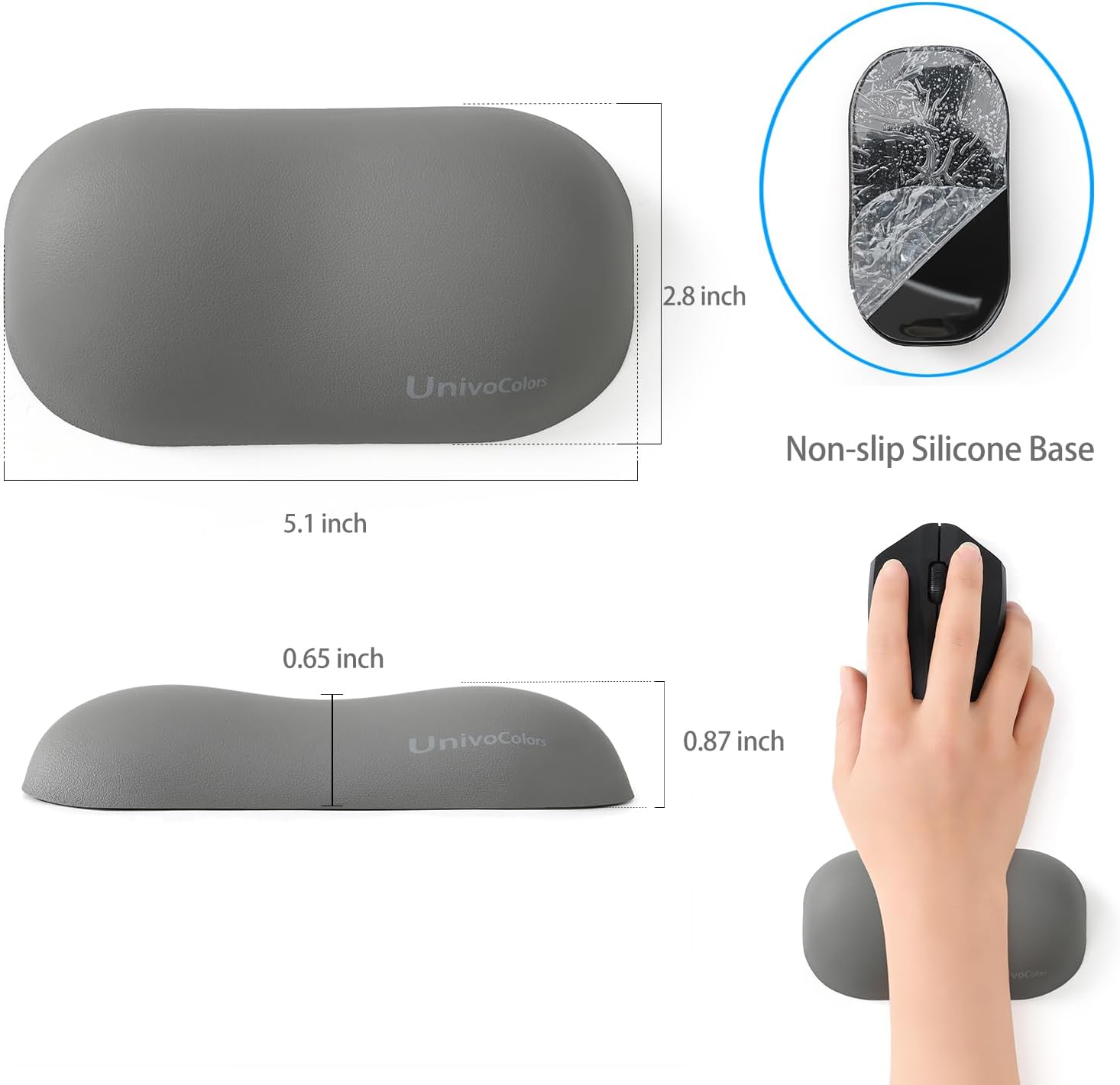 UnivoColors Design-Wave Set of Keyboad Wrist Rest & Mouce Pad,Artificial Sheepskin+Memory Foam+Ergonomic+Anti-Slip Gel, Resilience Support During Work and Gaming,Keyboard Accessory,White 37 61H8iHtWRXL. AC SL1500 - northernschoolofshiatsu.co.uk
