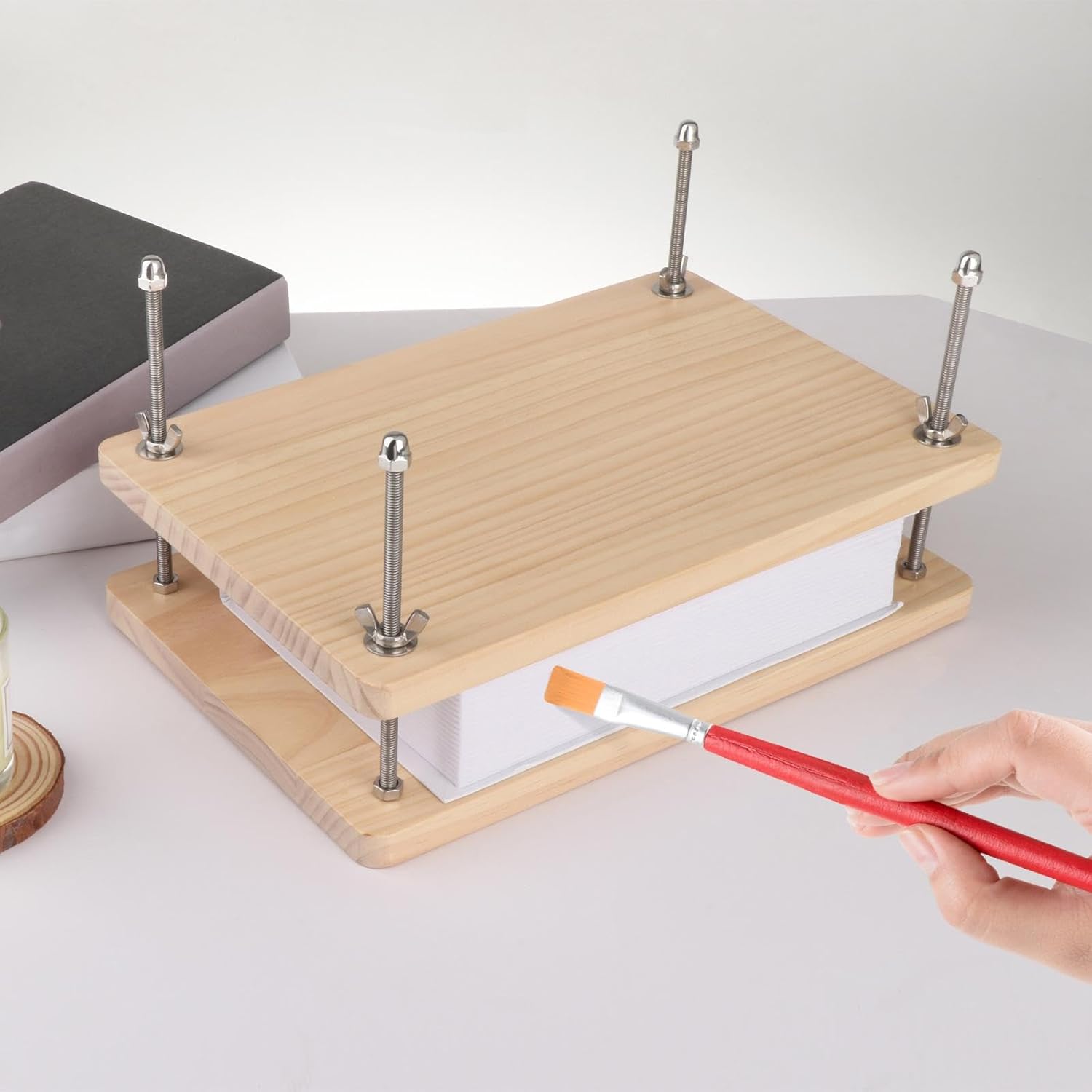 Wooden Book Press Practical Book Binding Tool for Home DIY Bookbinding Cards 3 61HAvcTaWlL. AC SL1500 - northernschoolofshiatsu.co.uk