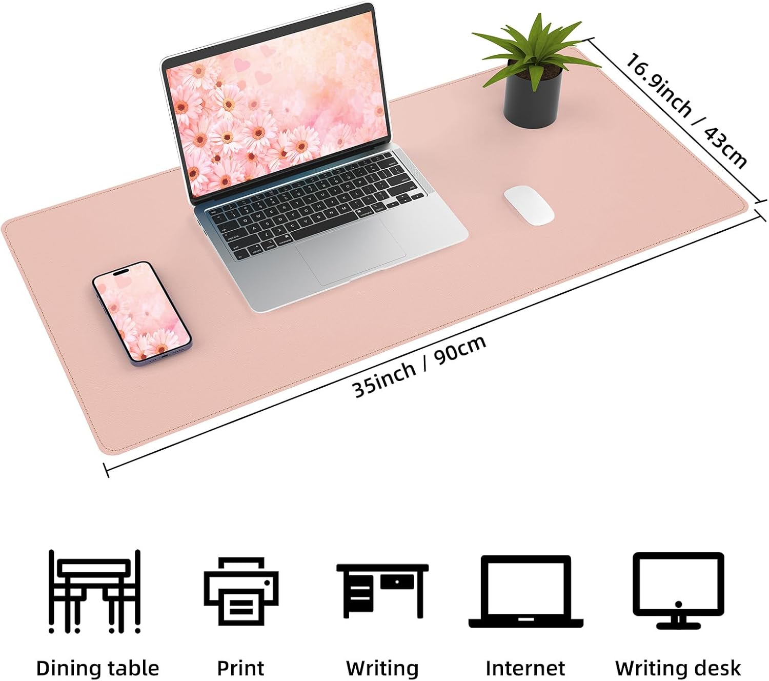 Large Desk Mat 47.2" x 17" Leather Desk Pad Protector with Natural Cork & PU Leather, Non-Slip Office Desk Mat, Large Mouse Pad, Waterproof Desk Blotter pad for Office&Home(Black) 24 61HNe4GMEdL. AC SL1500 - northernschoolofshiatsu.co.uk