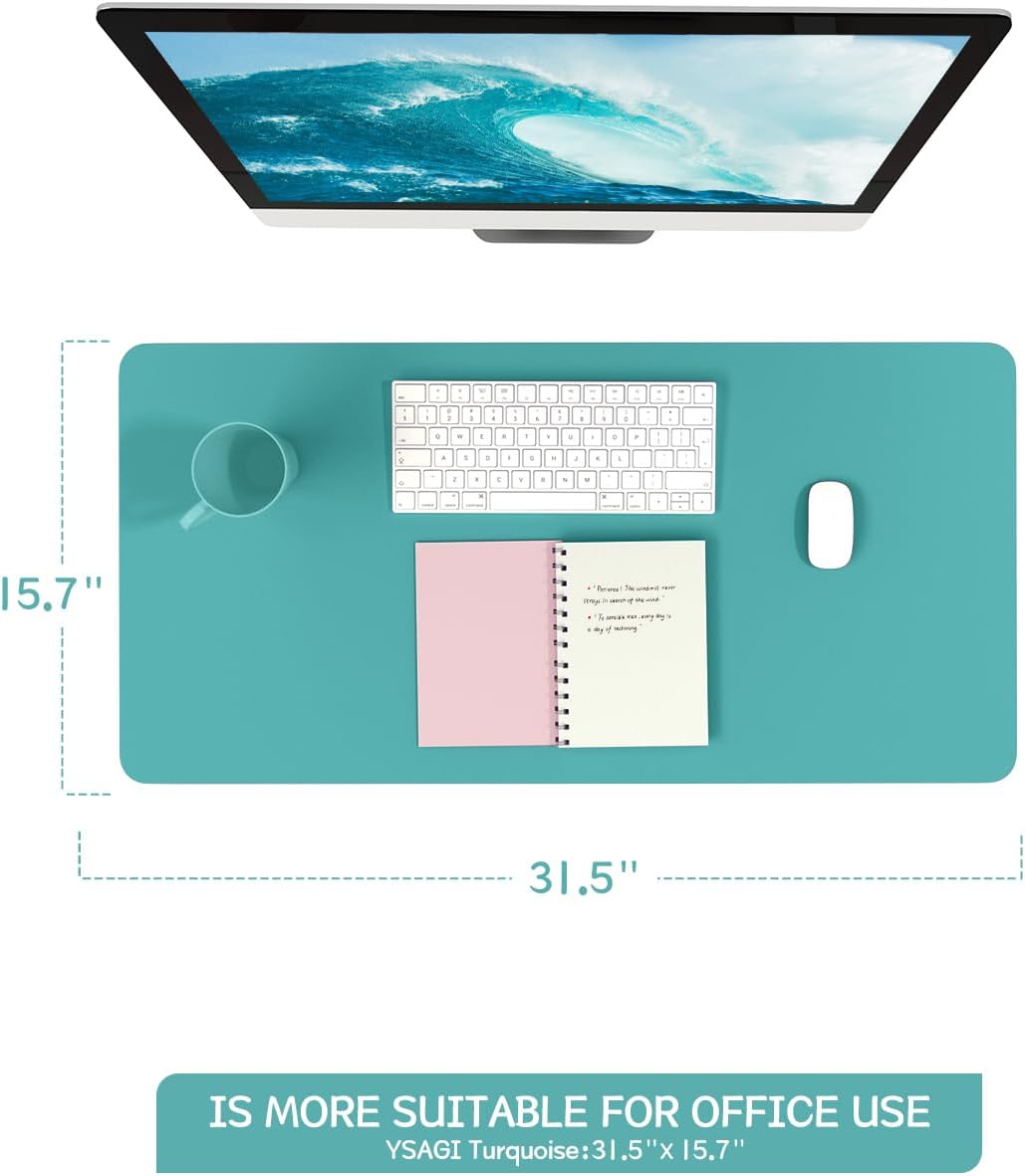 YSAGi Non-Slip Leather Desk Pad, Waterproof Laptop Computer Desk Keyboard Mat, Table Protector Blotter Mat, Large Mouse Pad for Office/Work/Home/Decor(Pink, 23.6" x 13.7") 235 61HhnOwm6CL. AC SL1500 - northernschoolofshiatsu.co.uk