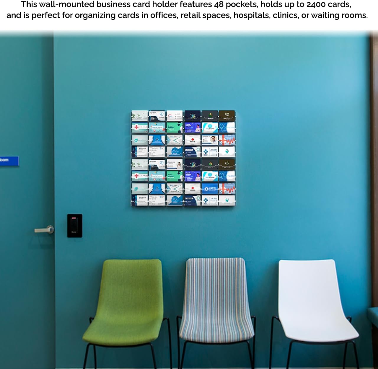 Marketing Holders Wall Business Card Holder with Hanging Hardware for 3.5" x 2" Contact Cards Trade Show Expos Real Estate Retail Stores 48 Pocket Clear Acrylic 30 61HsloPtLaL. AC SL1280 - northernschoolofshiatsu.co.uk