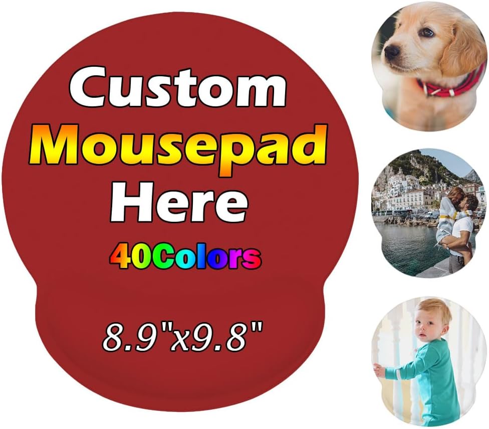 Personalized Wrist Rest Mouse Pad, Add Your Photo, Text, Logo or Art Design, Custom Your own Customized Gaming, Office Mousepad, Black, 7.6-9 47 61ISyzM9RAL. AC SL1000 - northernschoolofshiatsu.co.uk