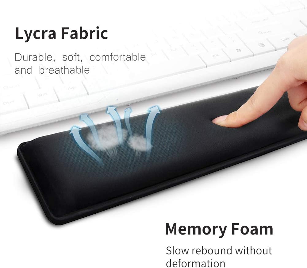 Upgraded Keyboard Wrist Rest Pad - Comfortable Lightweight Memory Foam Wrist Rest Pad for Wrist Hand Rest Perfect for Gaming, Office (Black-B) 3 61J lL2rBYL. AC SL1001 - northernschoolofshiatsu.co.uk