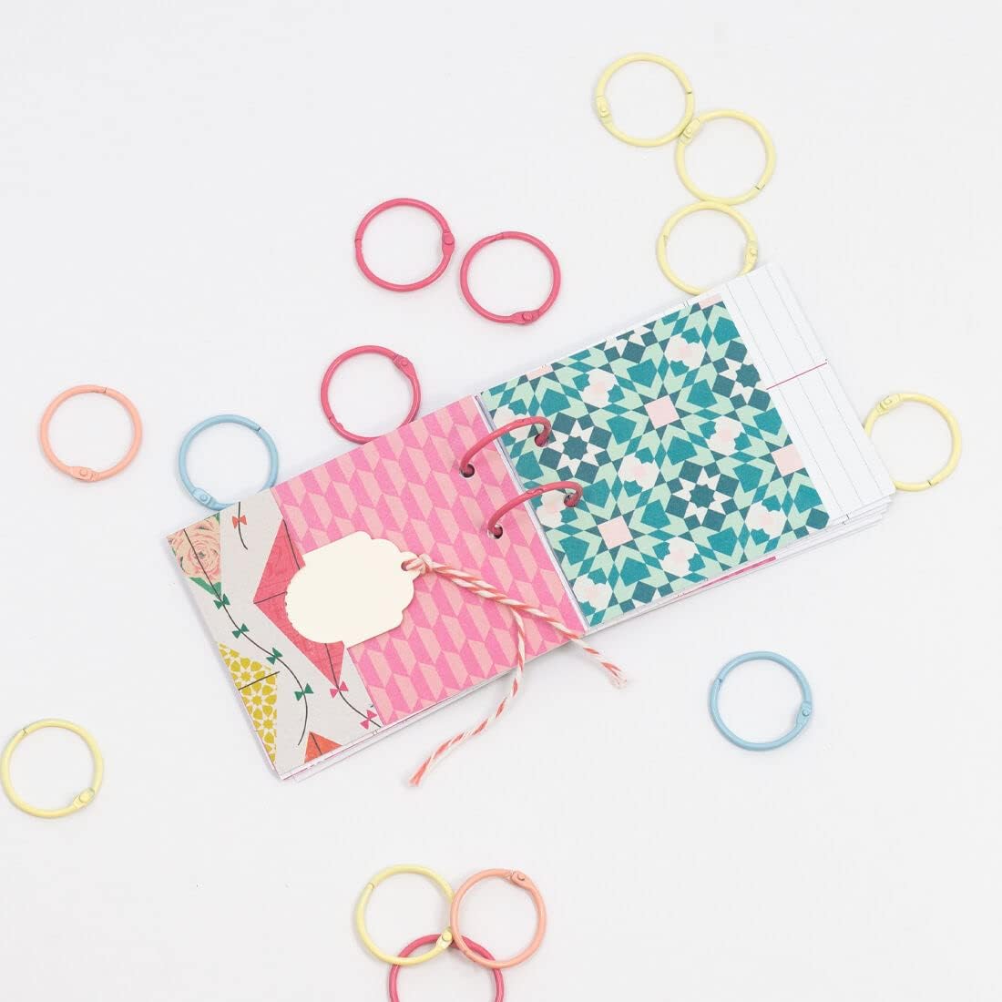 Craftelier - Set of 6 Metal Binding Rings for Scrapbooking, Card Making and other Craft Projects | Rings for Photo Albums, Notebooks or Diaries | Size Ø 30 mm - Black Colour 4 61JARdi6EbL. AC SL1100 - northernschoolofshiatsu.co.uk