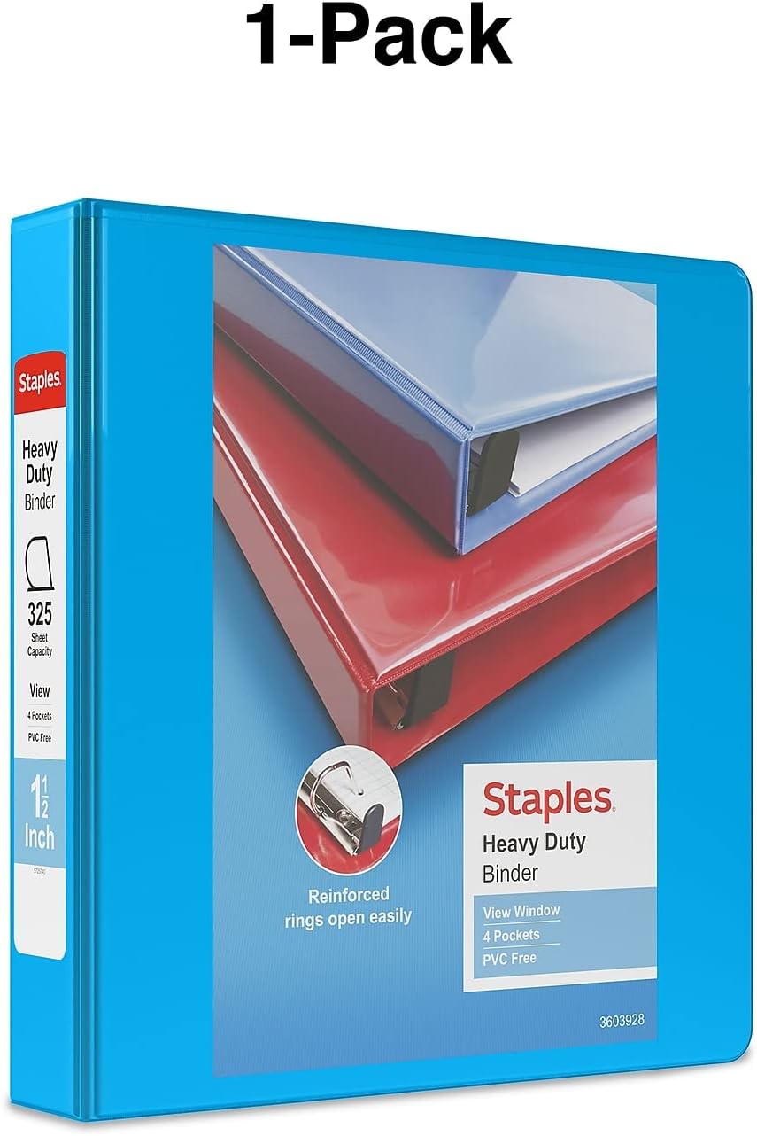 Staples 976049 Heavy-Duty 4-Inch D 3-Ring View Binder Navy Blue (26372) 256 61JBzDvFSPL. AC SL1500 - northernschoolofshiatsu.co.uk