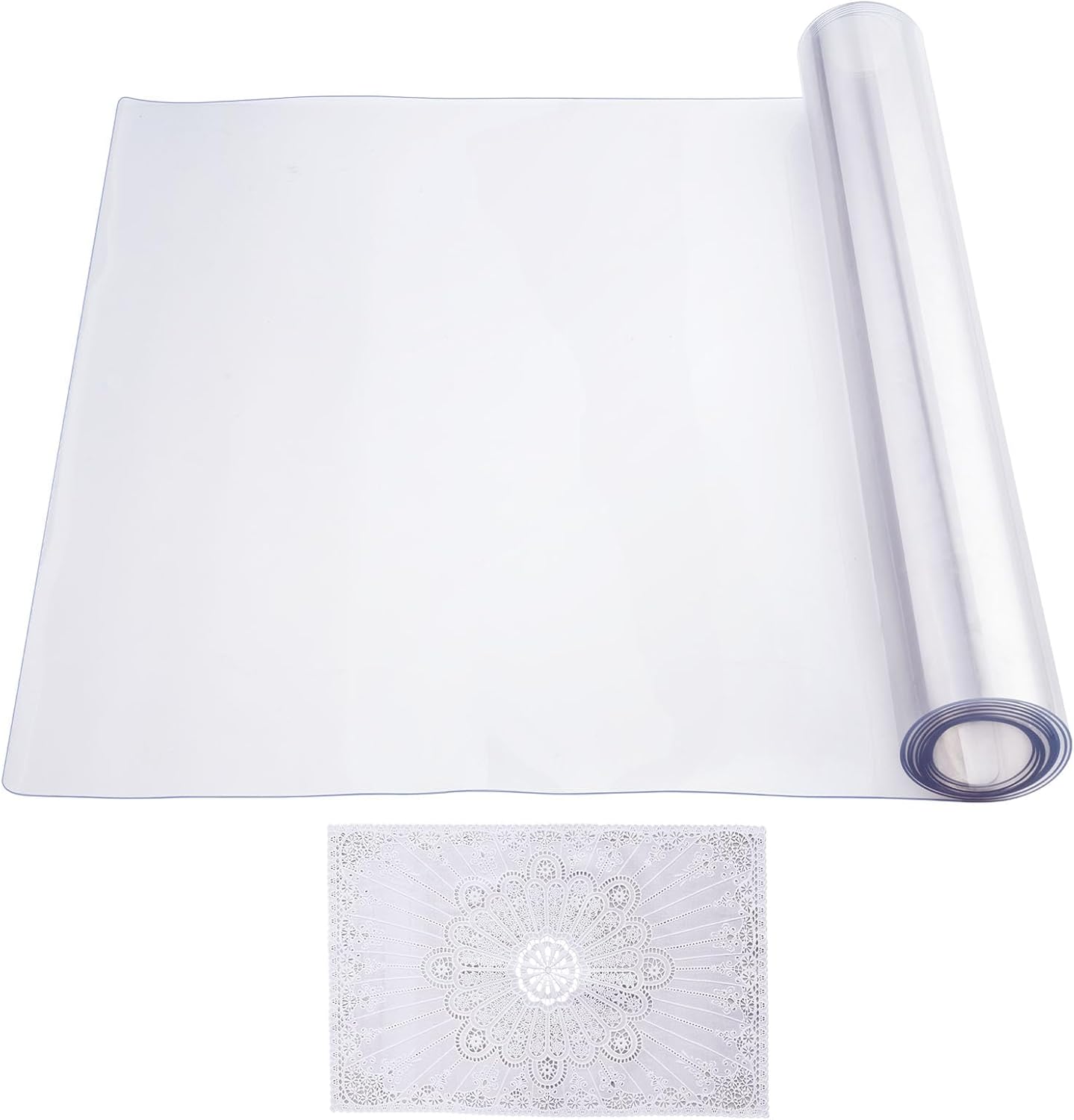Happybuy Plastic Table Cover, 42 x 96 Inch 1.5 mm Thick Clear Table Protector, Rectangle PVC Desk Mat, Waterproof & Easy Cleaning Desk Pad for Office, Dresser, Dining Room Table, Night Stand 1 - northernschoolofshiatsu.co.uk
