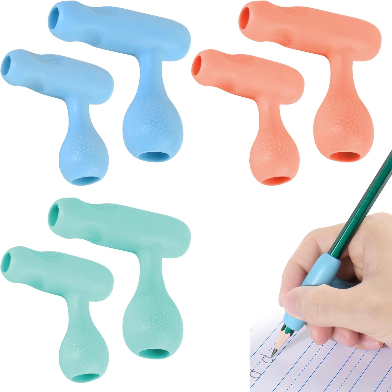 Cosmos 6 Pcs Pencil Grips Writing Aid Pencil Holder Universal Ergonomic Pencil Gripper, 2 Assorted Sizes & 3 Colors 1 61KQA34s4dL. AC SL1500 - northernschoolofshiatsu.co.uk