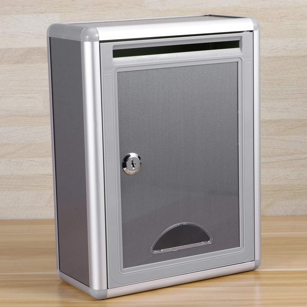 Suggestion Box Drop Box Lock Wall Mount for Office Customer Center Hotel Home Business Aluminum Alloy Ballot Box Letter Box Complaint Box 5 - northernschoolofshiatsu.co.uk