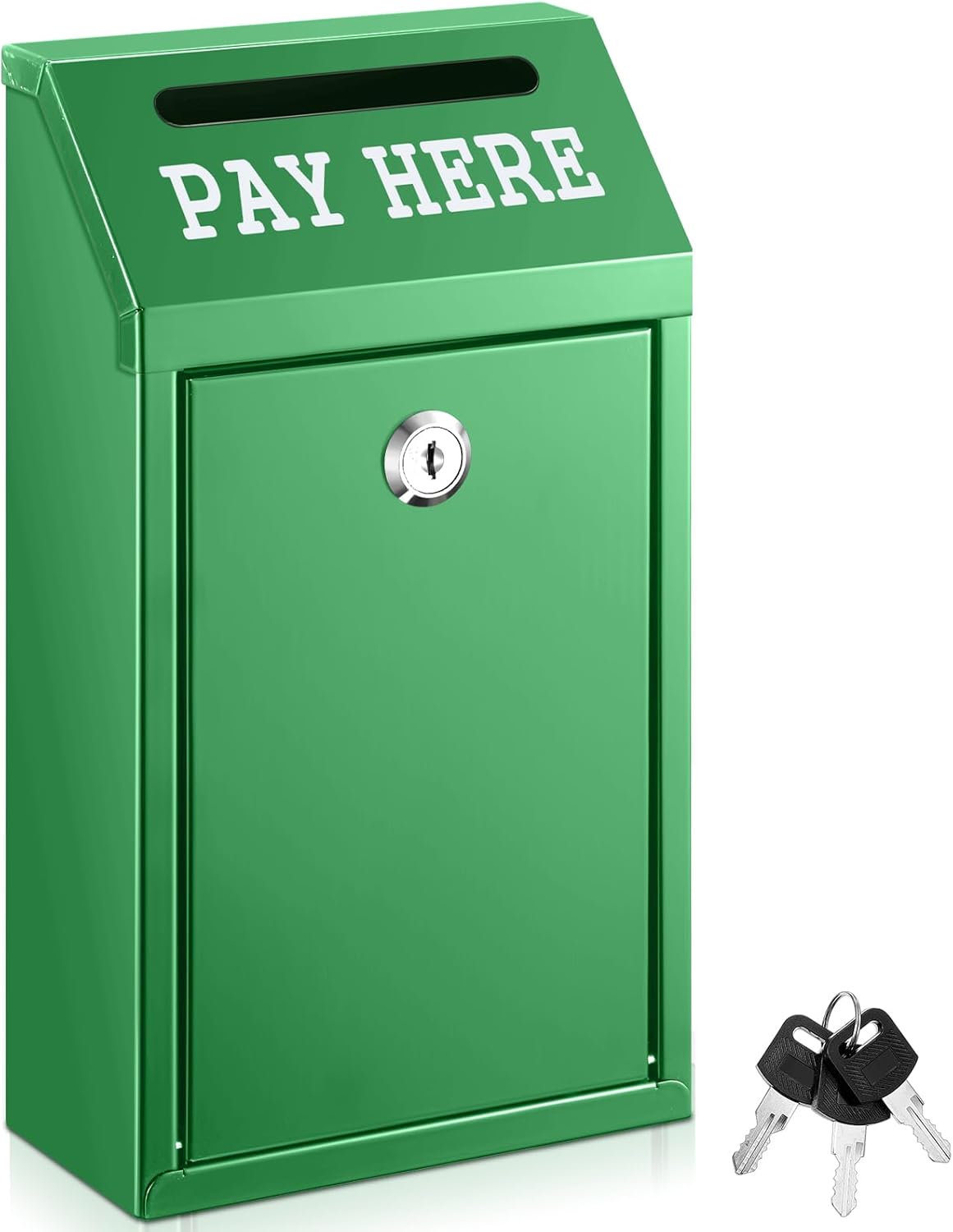 Safe Cash Box Money Collection Metal Donation Box with Lock Wall Mount Pre Drilled Mailbox Delivery Ballot for Home Office Outdoor Self Serve Stand(Black,10.2 x 5.7 x 2.8 Inch) 43 61LeDOPC6qL. AC SL1500 - northernschoolofshiatsu.co.uk