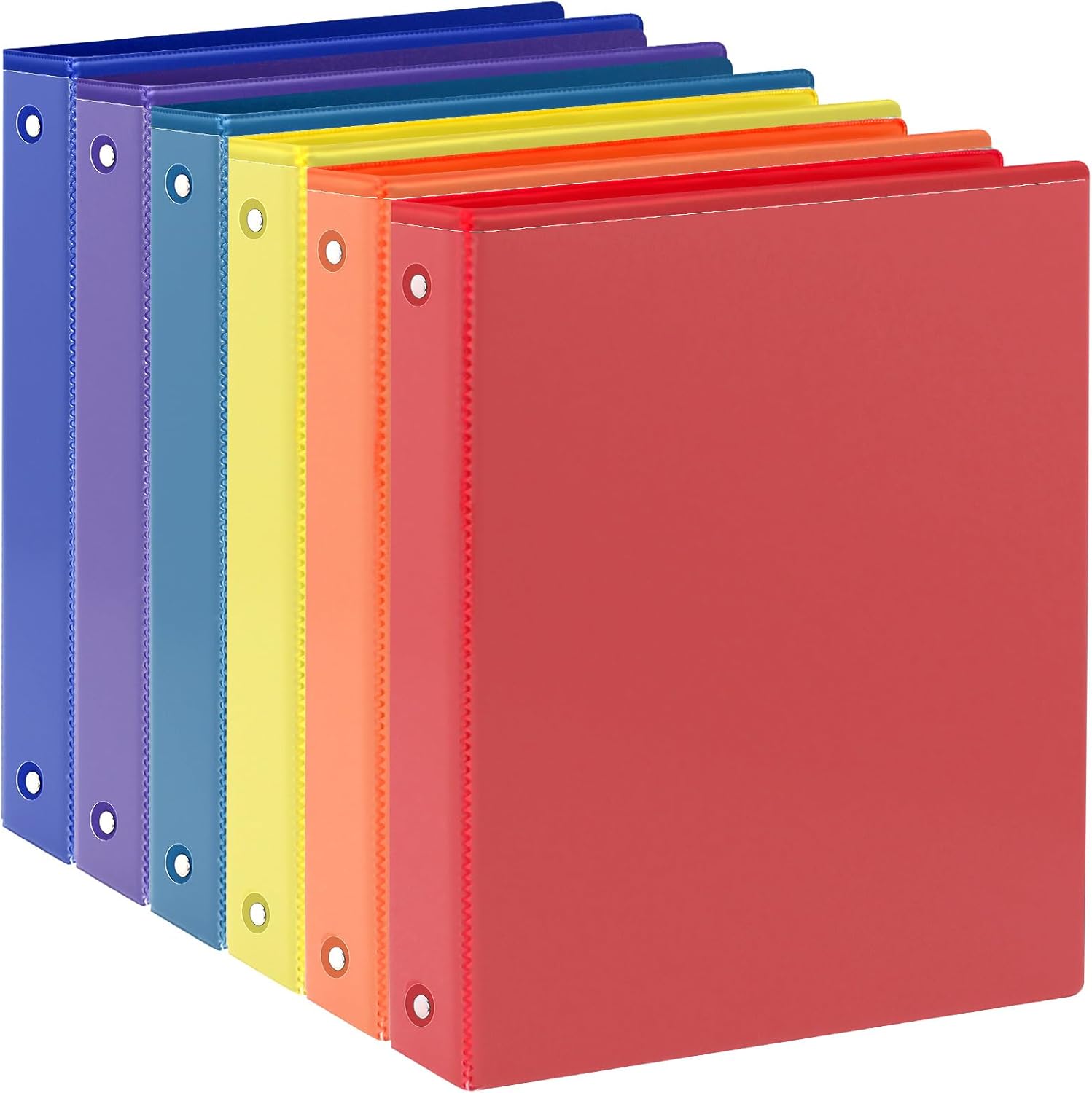 Binders 1 Inch Clear View Cover 1 Inch Binders 3 Ring, Holds 8.5 * 11 inch Papers, 3 Ring 1 Inch Binders for Office, Home, and School Use, 6 Pack (6-Color) 1 61M+LuJO8GL. AC SL1500 - northernschoolofshiatsu.co.uk