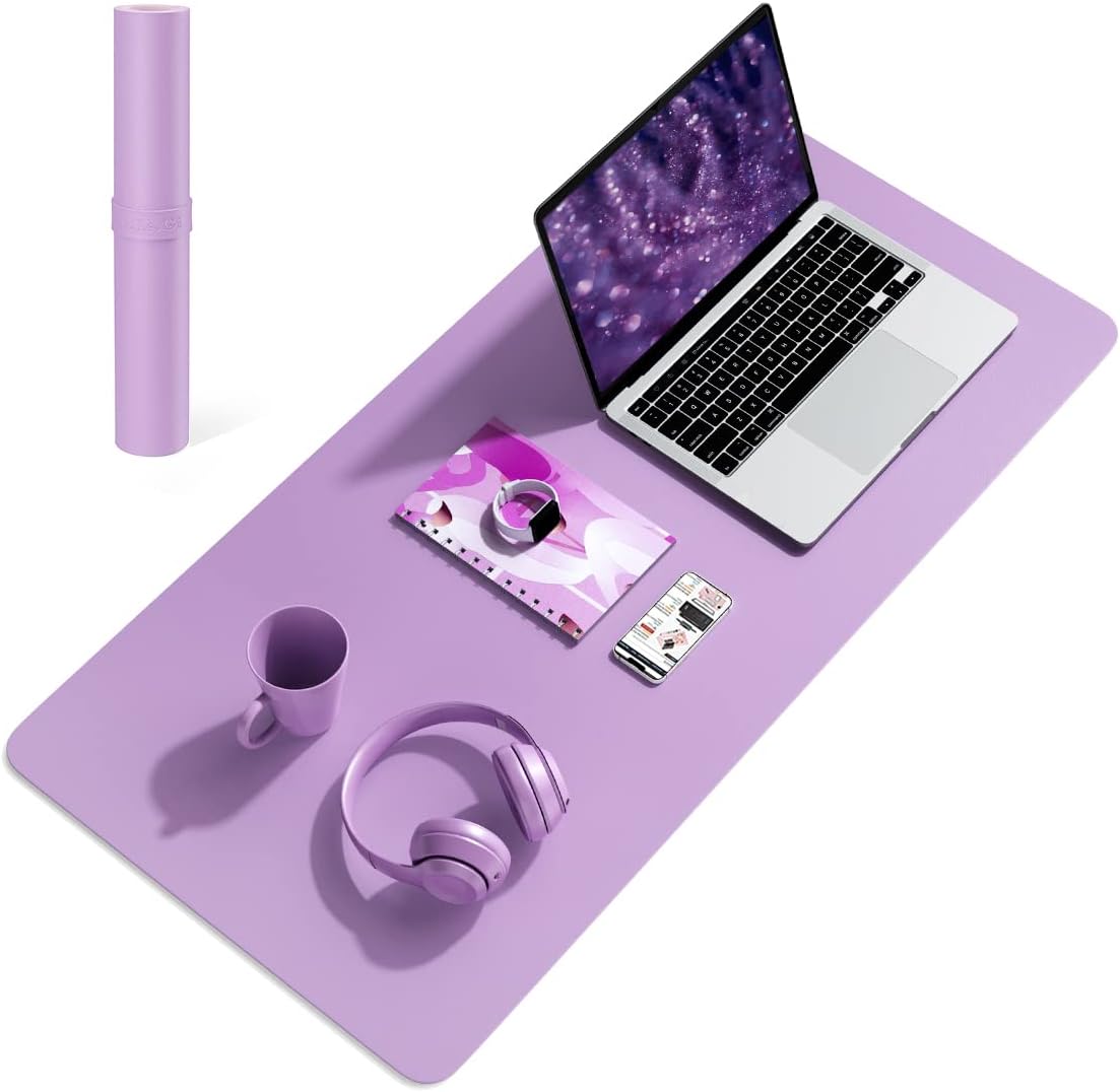 YSAGi Non-Slip Leather Desk Pad, Waterproof Laptop Computer Desk Keyboard Mat, Table Protector Blotter Mat, Large Mouse Pad for Office/Work/Home/Decor(Pink, 23.6" x 13.7") 107 61MNm94dm9L. AC SL1200 - northernschoolofshiatsu.co.uk