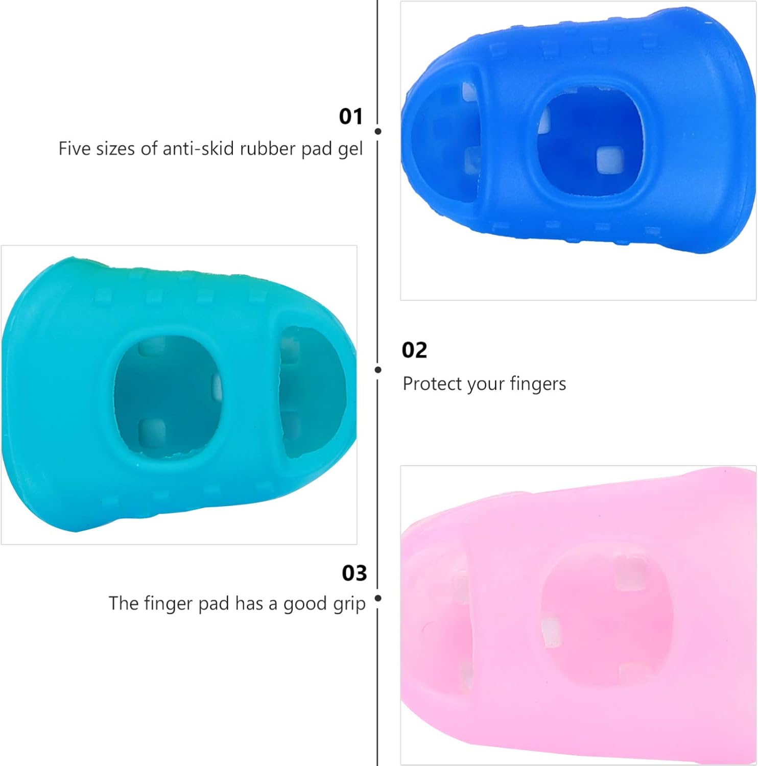 DOITOOL 40 Pcs Large Nonslip Finger Covers Finger Protectors for Craft Office Guitar Paper Cuts Comfortable Grip for All Activities 3 61Nk4l71X2L. AC SL1500 - northernschoolofshiatsu.co.uk