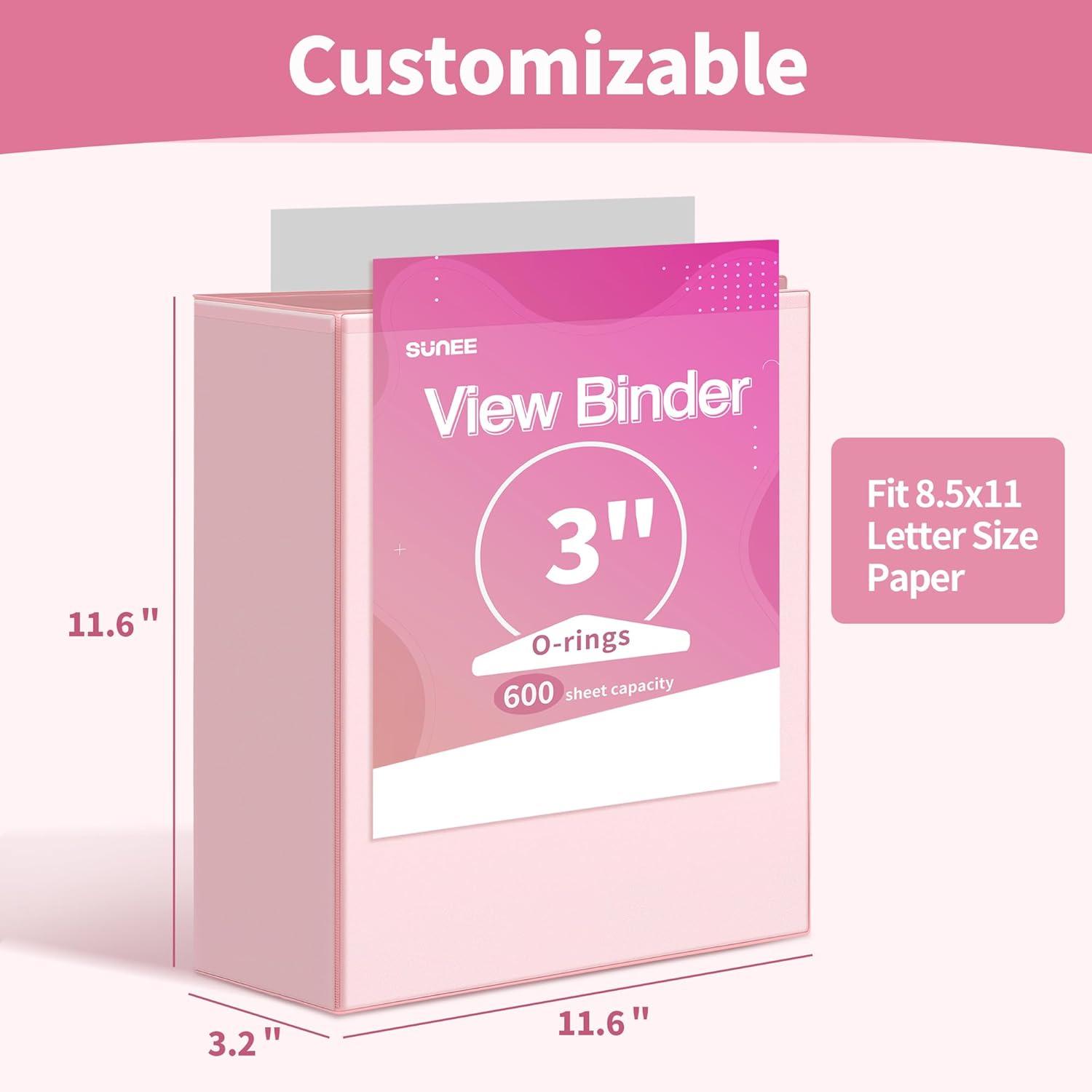 SUNEE 3 Ring Binder 1 Inch 1 Pack, Clear View Binder Three Ring PVC-Free (Fit 8.5x11 Inches) for School Binder or Office Binder Supplies, Purple Binder 36 61NpeR06E1L. AC SL1500 - northernschoolofshiatsu.co.uk