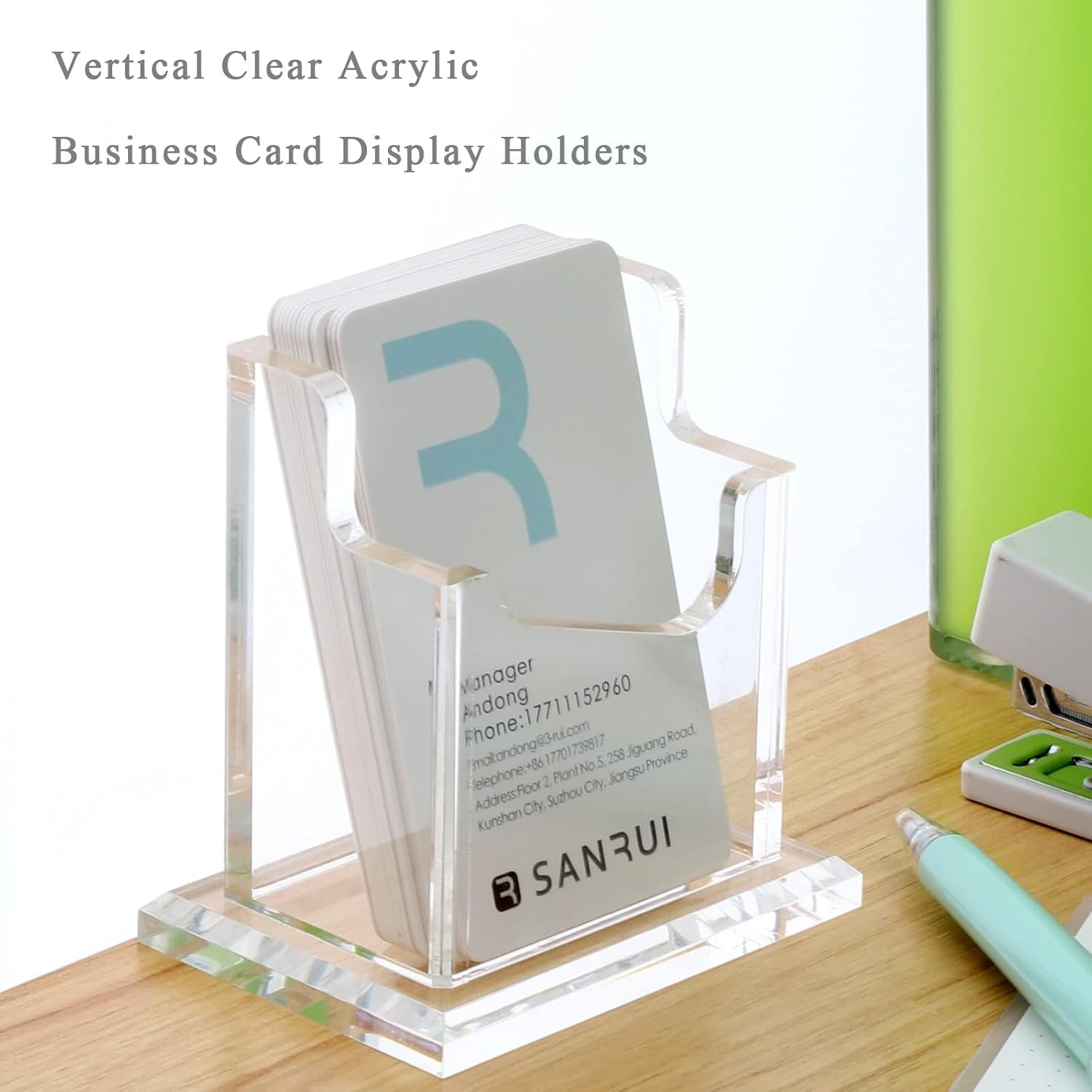 Business Card Holder Vertical Clear Acrylic Business Card Display Stand for Desk,Desk Organiser Name Card Holders for Table (1 Slot 1 Tier) for Exhibition,Home,Office 5 61O7XOo75yL. AC SL1500 - northernschoolofshiatsu.co.uk