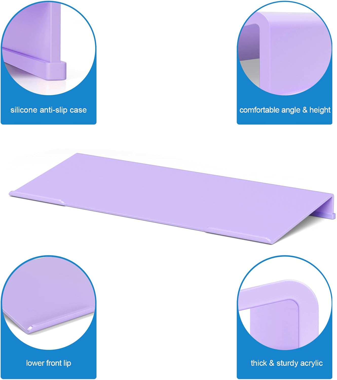 WINFFOR Comfortable Computer Keyboard Stand - Ergonomic Keyboard Riser Acrylic Tilted Keyboard Holder for Easy Typing&Working at Home Office - Fits All Keyboard Sizes - 17'' Wide (Lightpink) 23 61ObBTSvIjL. AC SL1500 - northernschoolofshiatsu.co.uk