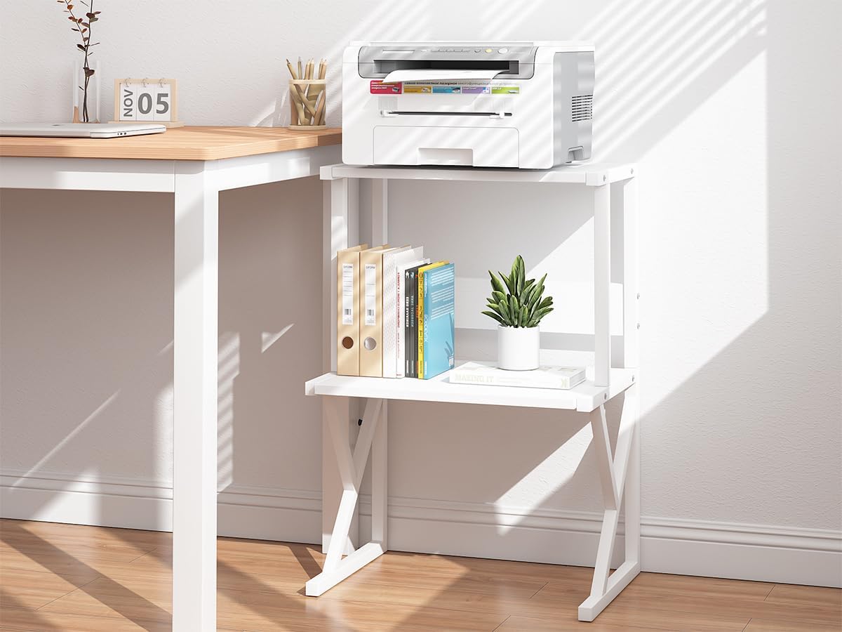 aboxoo Printer Stand for Desk, Desktop Printer Shelf Large 3-Tier Multi-Purpose Office Organization Shelves for Home Office, Rustic Brown 23 61OzoiSOUgL. AC SL1200 - northernschoolofshiatsu.co.uk