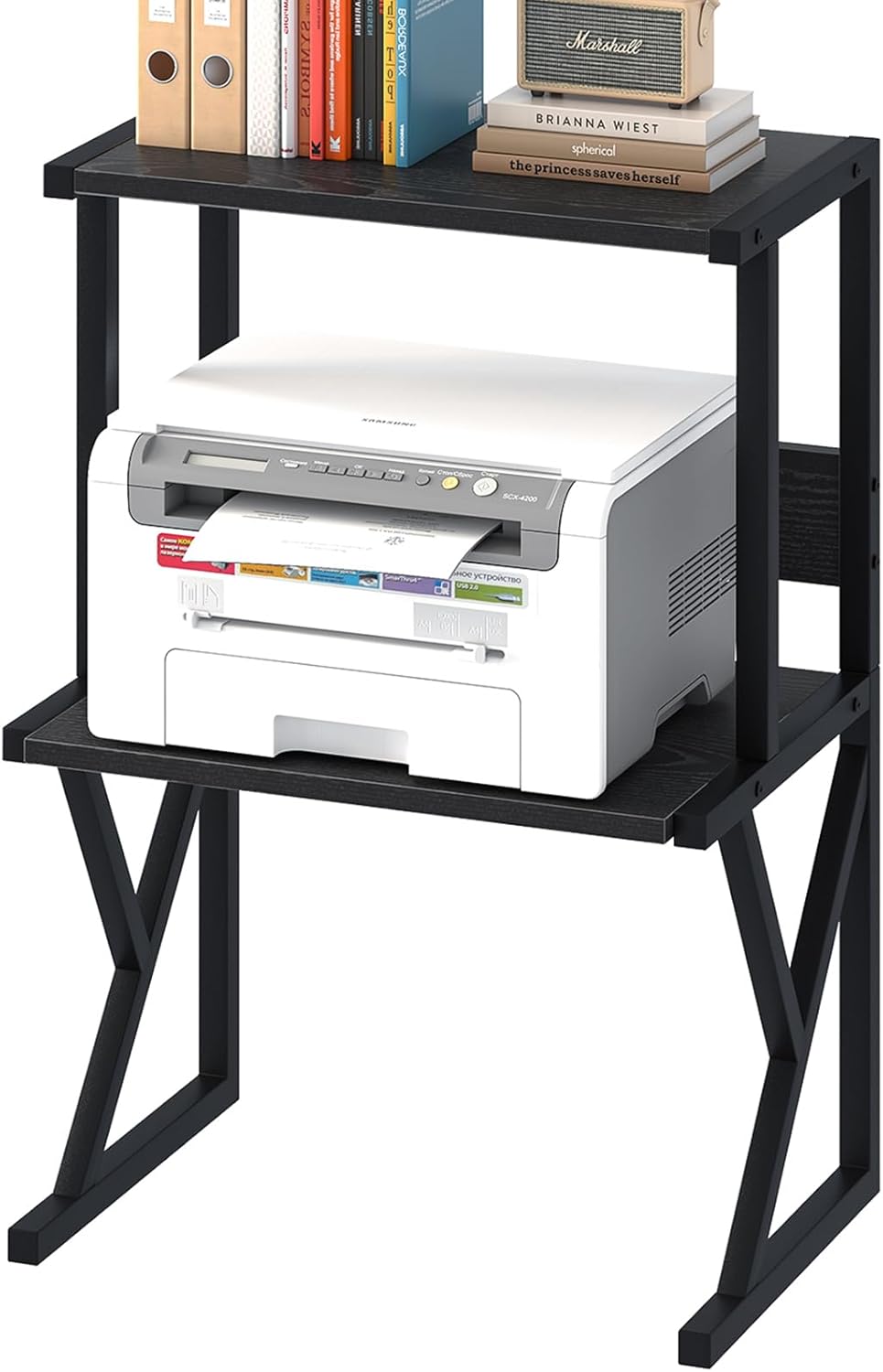 aboxoo Printer Stand for Desk, Desktop Printer Shelf Large 3-Tier Multi-Purpose Office Organization Shelves for Home Office, Rustic Brown 18 61P7axtT mL. AC SL1500 - northernschoolofshiatsu.co.uk