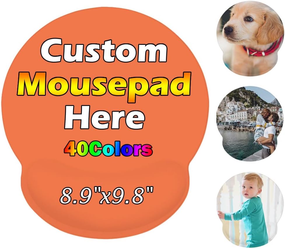 Personalized Wrist Rest Mouse Pad, Add Your Photo, Text, Logo or Art Design, Custom Your own Customized Gaming, Office Mousepad, Black, 7.6-9 48 61PNIwaU6eL. AC SL1000 - northernschoolofshiatsu.co.uk