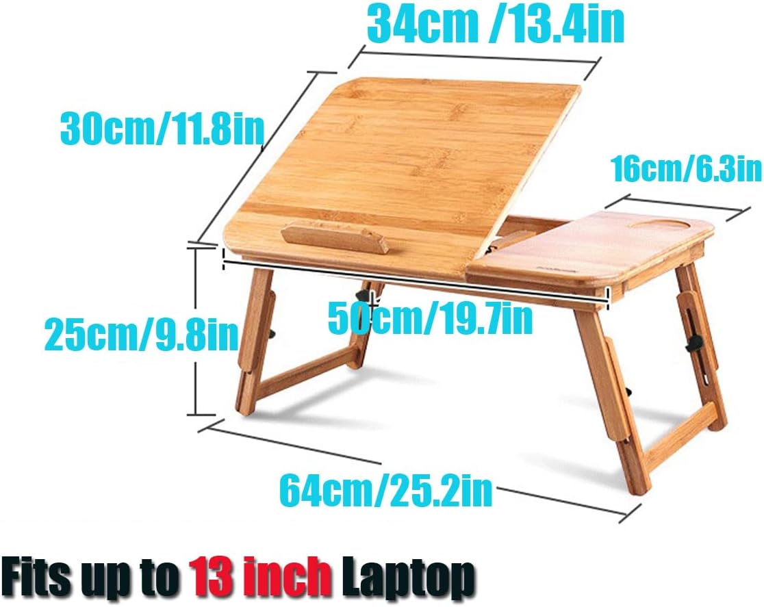 Bamboo Laptop Desk, Adjustable Portable Bamboo Laptop Table with Drawer, Folding Breakfast Tray Padded Lap Work Tray for Working Writing Drawing Surfing Reading Eating 2 61PvRQIReFL. AC SL1200 - northernschoolofshiatsu.co.uk