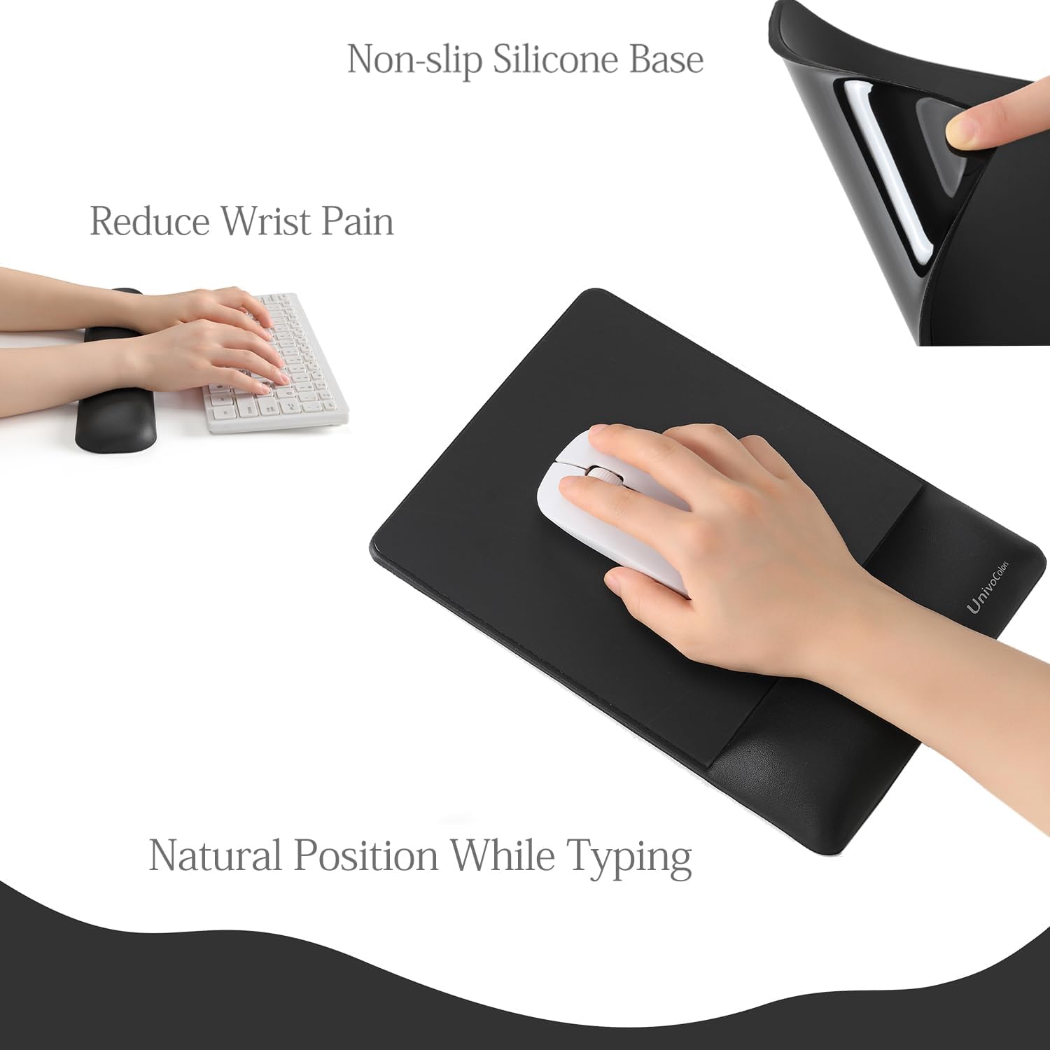 UnivoColors Design-Wave Set of Keyboad Wrist Rest & Mouce Pad,Artificial Sheepskin+Memory Foam+Ergonomic+Anti-Slip Gel, Resilience Support During Work and Gaming,Keyboard Accessory,White 107 61Qh8pH8RVL. AC SL1500 - northernschoolofshiatsu.co.uk