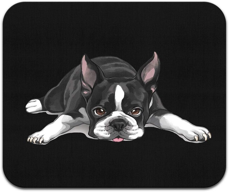 Non-Slip Rectangle Mousepad, WIRESTER Boston Terrier Dog Lying Down Looking Up Mouse Pad for Home, Office and Gaming Desk 2 61R8i2jYdXL. AC SL1000 - northernschoolofshiatsu.co.uk