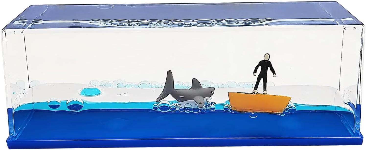Unsinkable Surfing Boy and Sharks Wave in The Sea in a Box Desk Decorations Ship Fluid Drift Bottle Ornament Paperweight Novelty Gift for Ocean Lovers (Surf Boy-1) 1 61RCtXvzVKL. AC SL1500 - northernschoolofshiatsu.co.uk