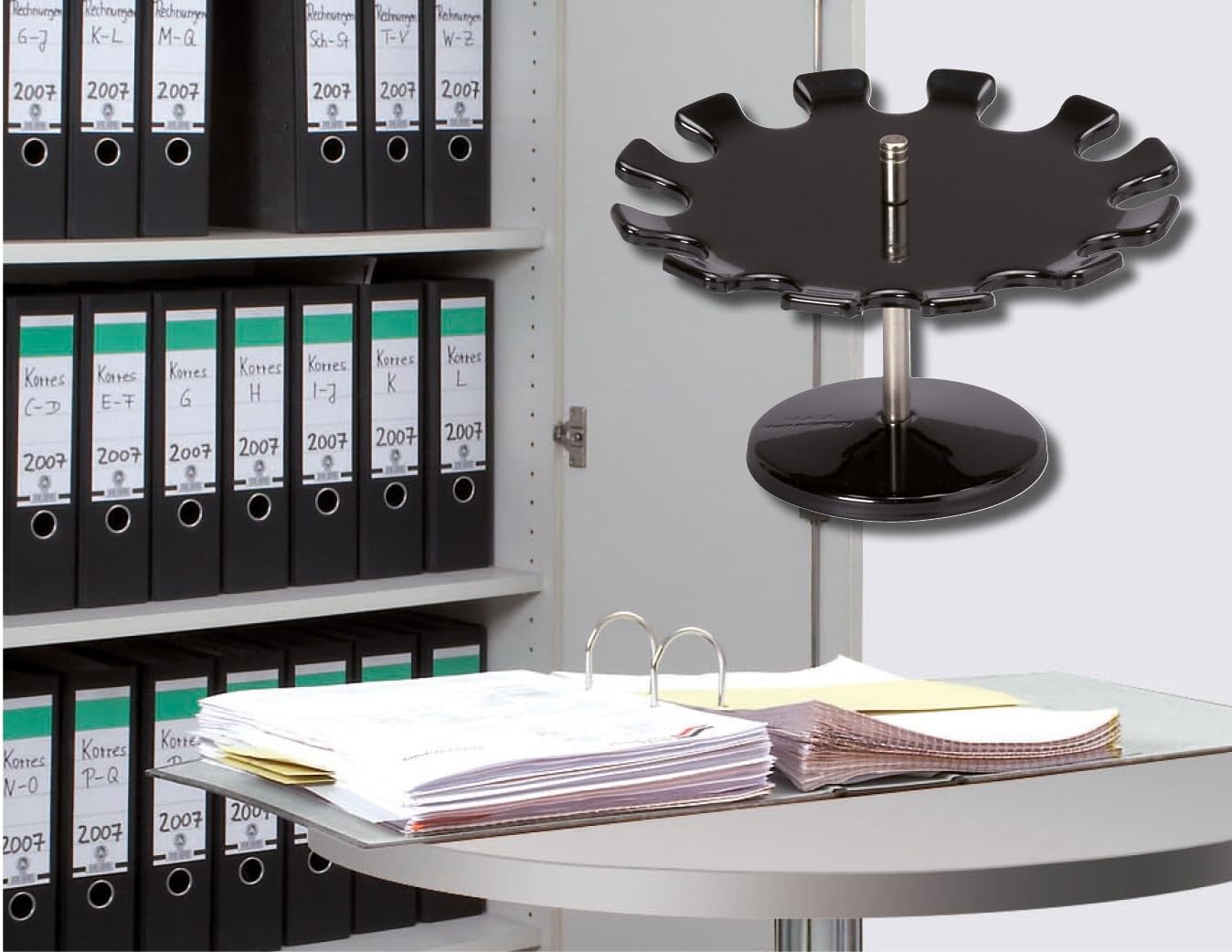 Round Version Premium Stamp Holder Metal Stamp Rack for 12 Stamps - Black 18 61RShKTOCIL. AC SL1353 - northernschoolofshiatsu.co.uk