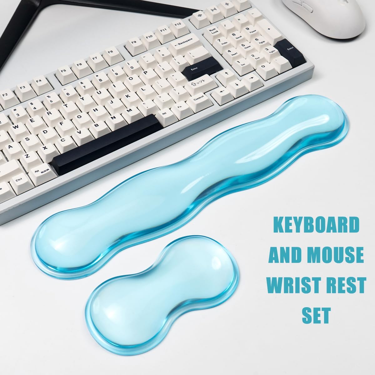 Clear Gel Wrist Rest for Keyboard and Mouse, White Silicone Keyboard Wrist Rest Set, Cute Ergonomic Wrist Rest for Keyboard 60%/75%(White) 80 61RTNC1+TXL. AC SL1200 - northernschoolofshiatsu.co.uk