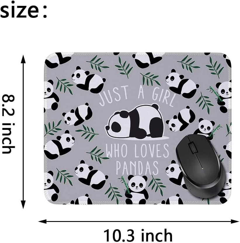 Pandas Lovers Mouse Pad Just A Girl Who Loves Pandas Rectangle Gaming Computer Mouse Pad Birthday for Friends Daughter Son (Loves Pandas MP) 2 61SV+1FHklL. AC SL1000 - northernschoolofshiatsu.co.uk