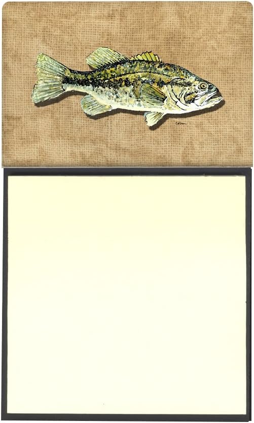 Caroline's Treasures Small Mouth Bass Refillable Sticky Note Holder or Postit Note Dispenser, 3.25 by 5.5", Multicolor 2 61SfNCaBvXL. AC SL1015 - northernschoolofshiatsu.co.uk