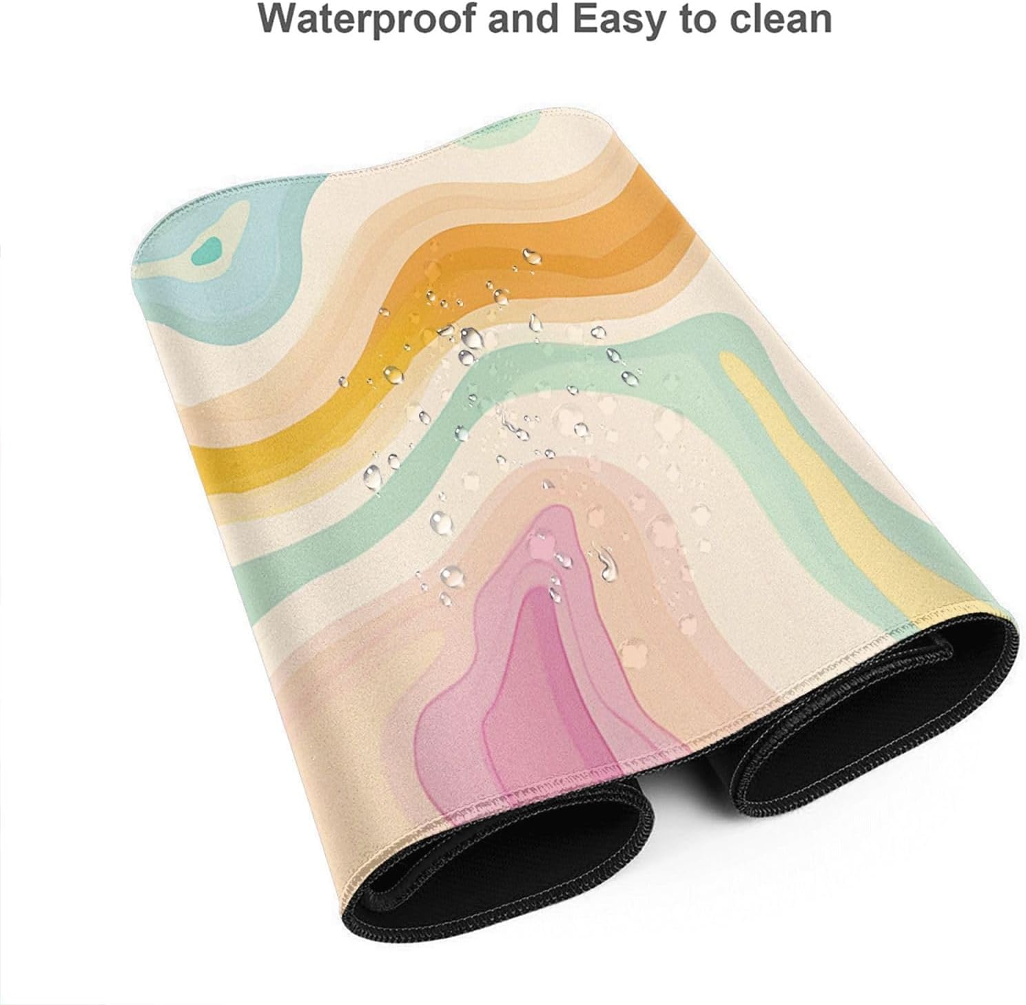 AQQA Abstract Desk Mat Desktop,Gaming Mouse Pad Long Cute Large Desk Pads 31.5X15.7 Inch Mousepad with Non-Slip Base Stitched Edge Keyboard Mat for Gaming Office, Abstract Modern Colorful 8 61SjcTVfYZL. AC SL1500 - northernschoolofshiatsu.co.uk