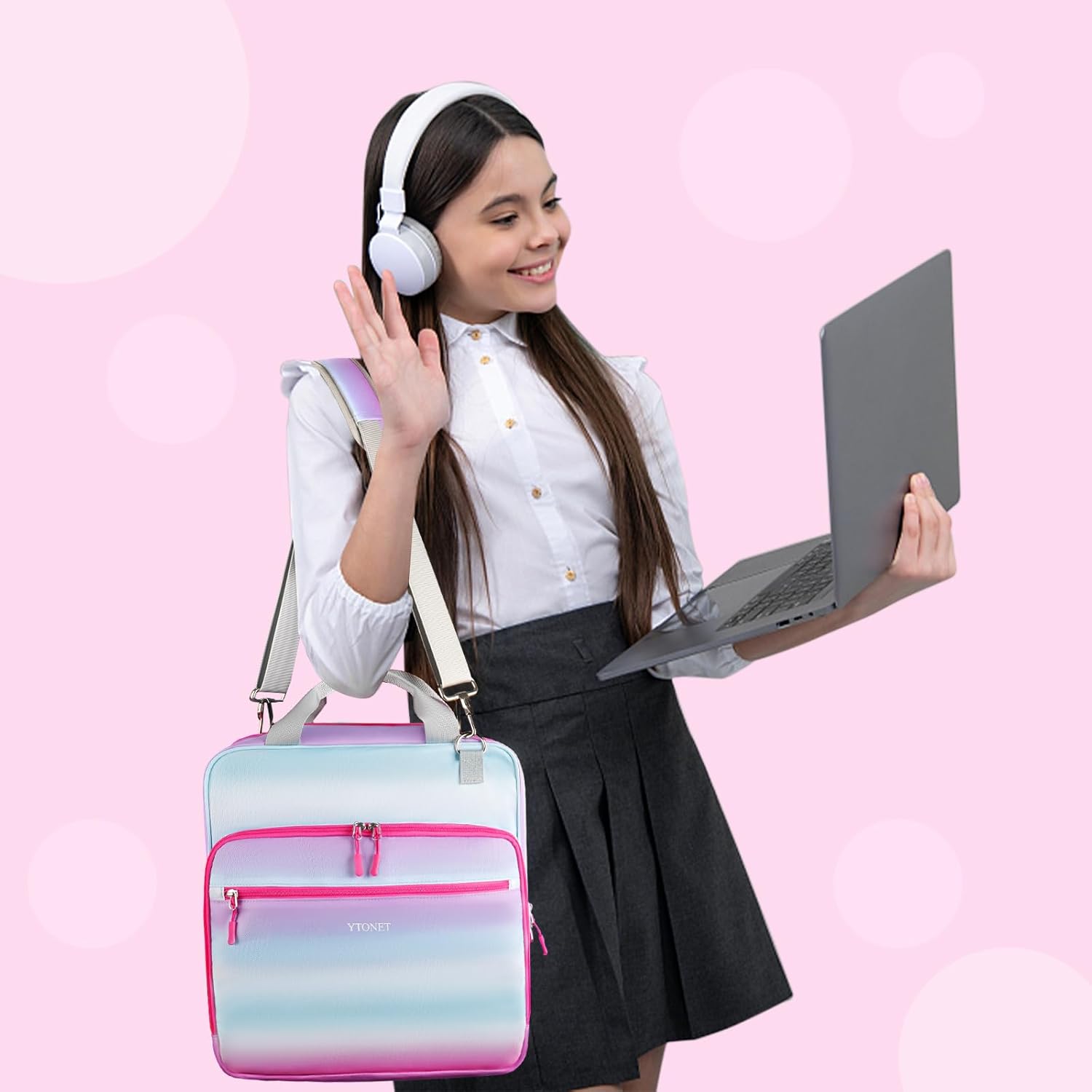 Ytonet Zipper Binder with Shoulder Strap, 3 Inch 3 Ring Binder with Zipper, 600 Sheets Large Capacity Waterproof School Binders Organizer for Girls Students Fit 15.6 Inch Laptop, Purple 2 61SwlSoz3GL. AC SL1500 - northernschoolofshiatsu.co.uk
