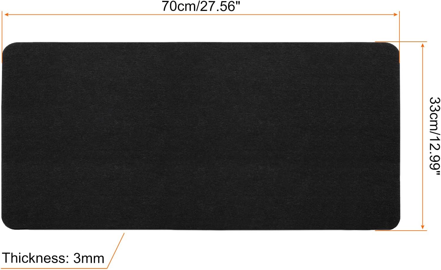 PATIKIL 24"x12" Desk Mat Protector, Felt Dual Side Desktop Pad Writing Mat for Office Home, Black 34 61TsSZETAcL. AC SL1500 - northernschoolofshiatsu.co.uk